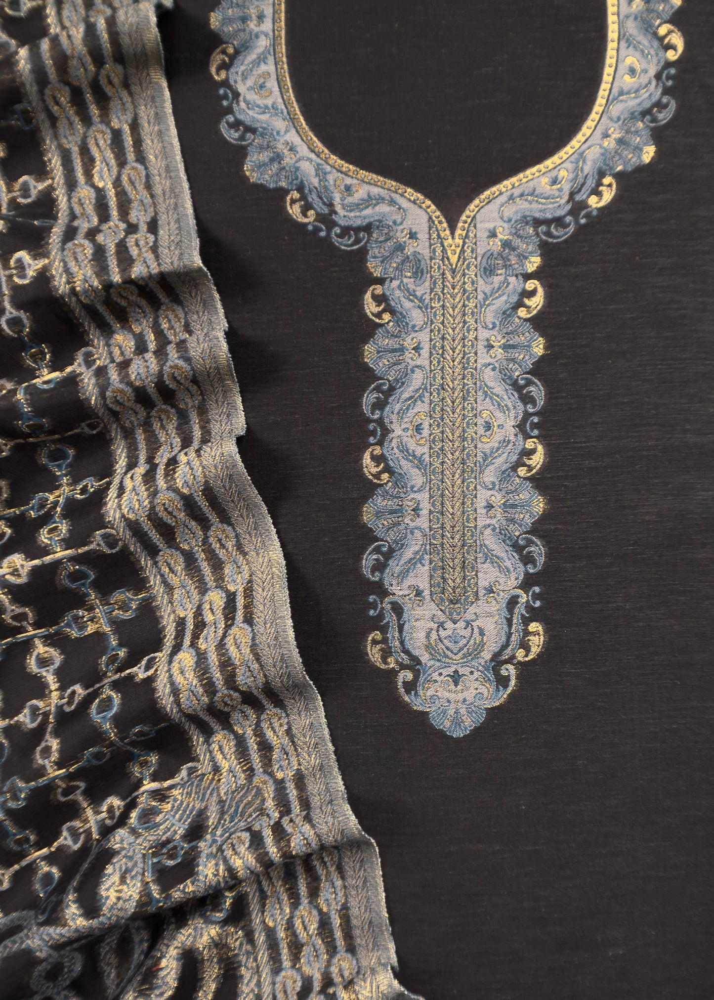 wedding wear kani silk suit