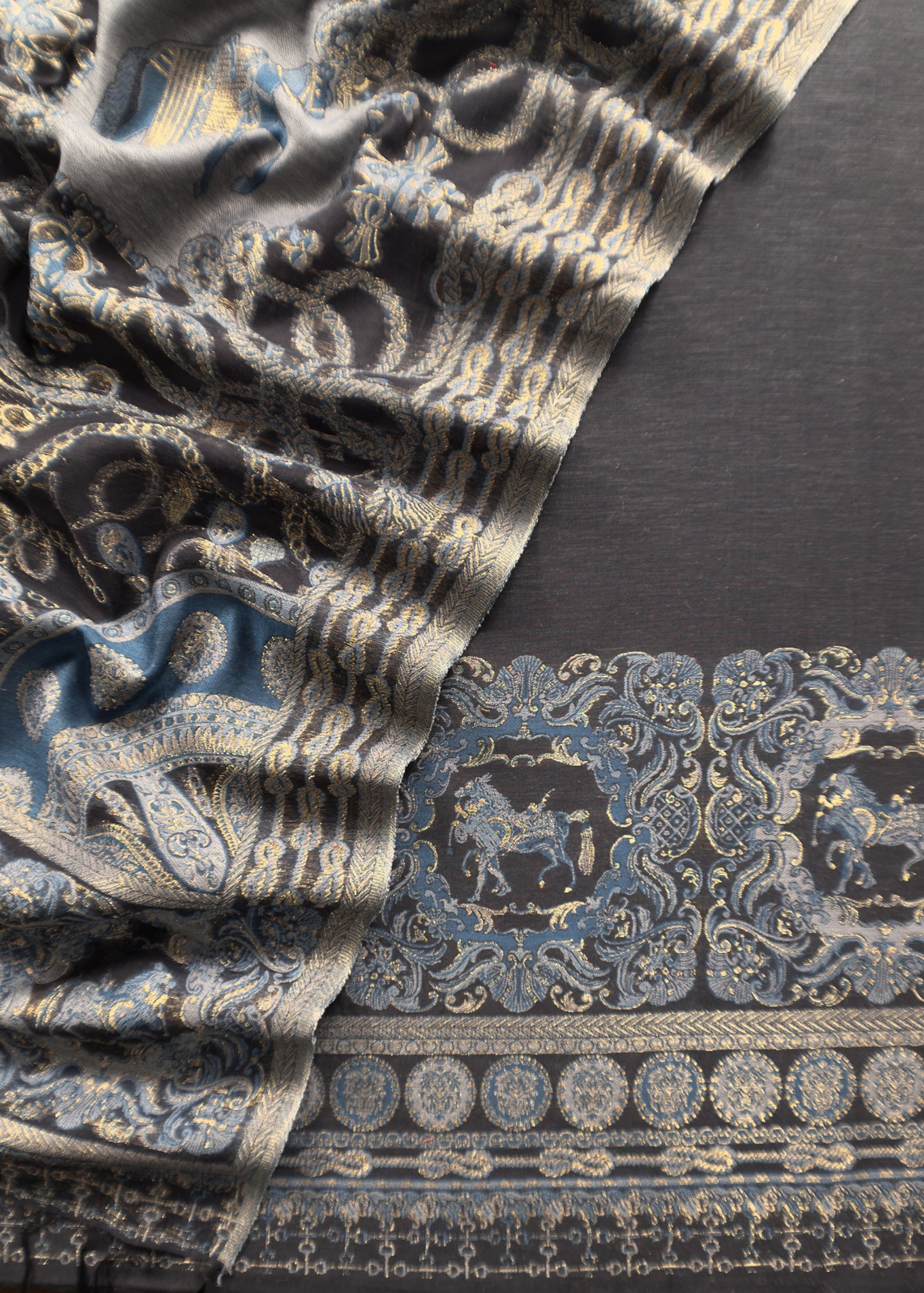 kani silk unstitched suit with dupatta