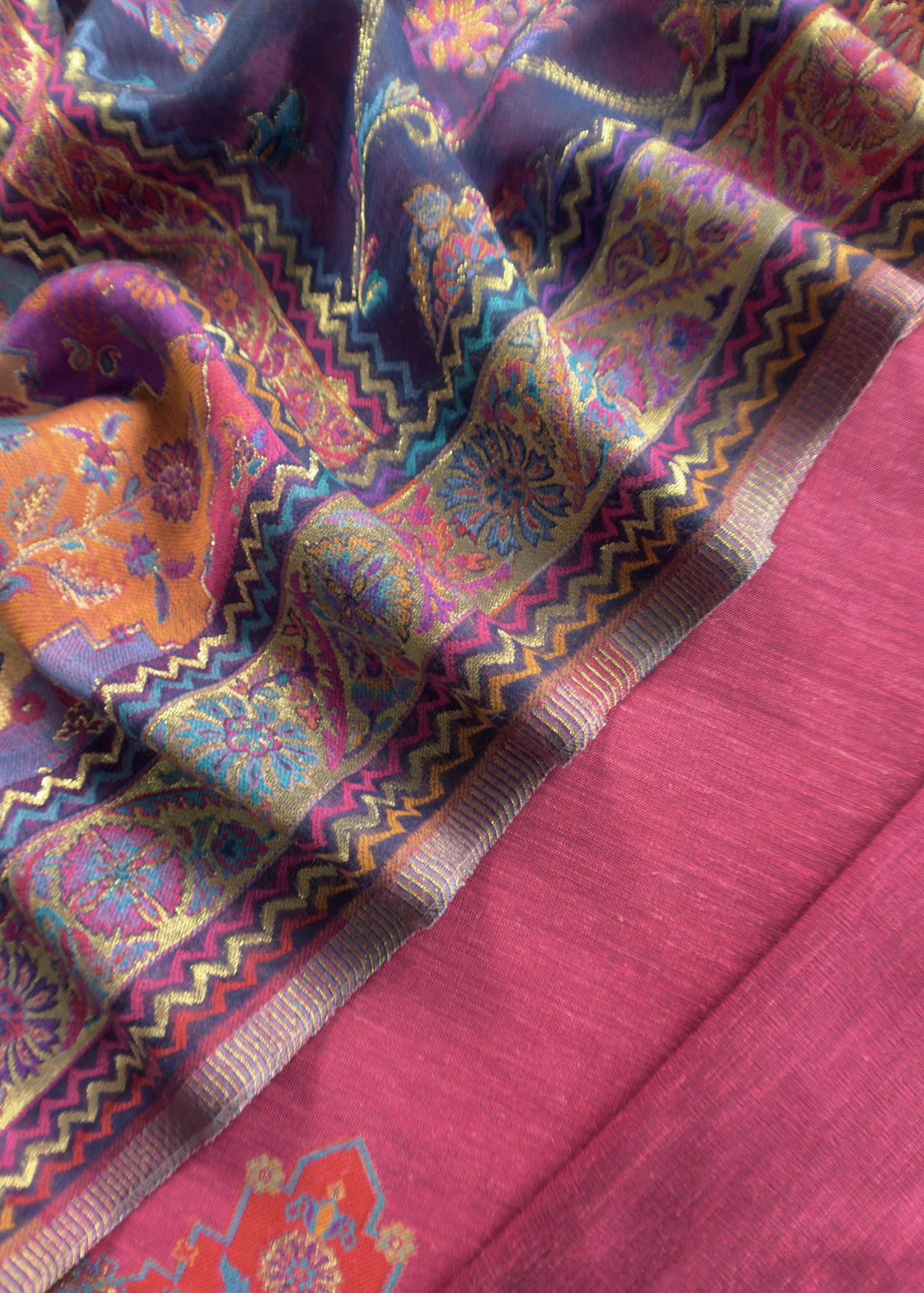 kani silk unstitched suit with dupatta