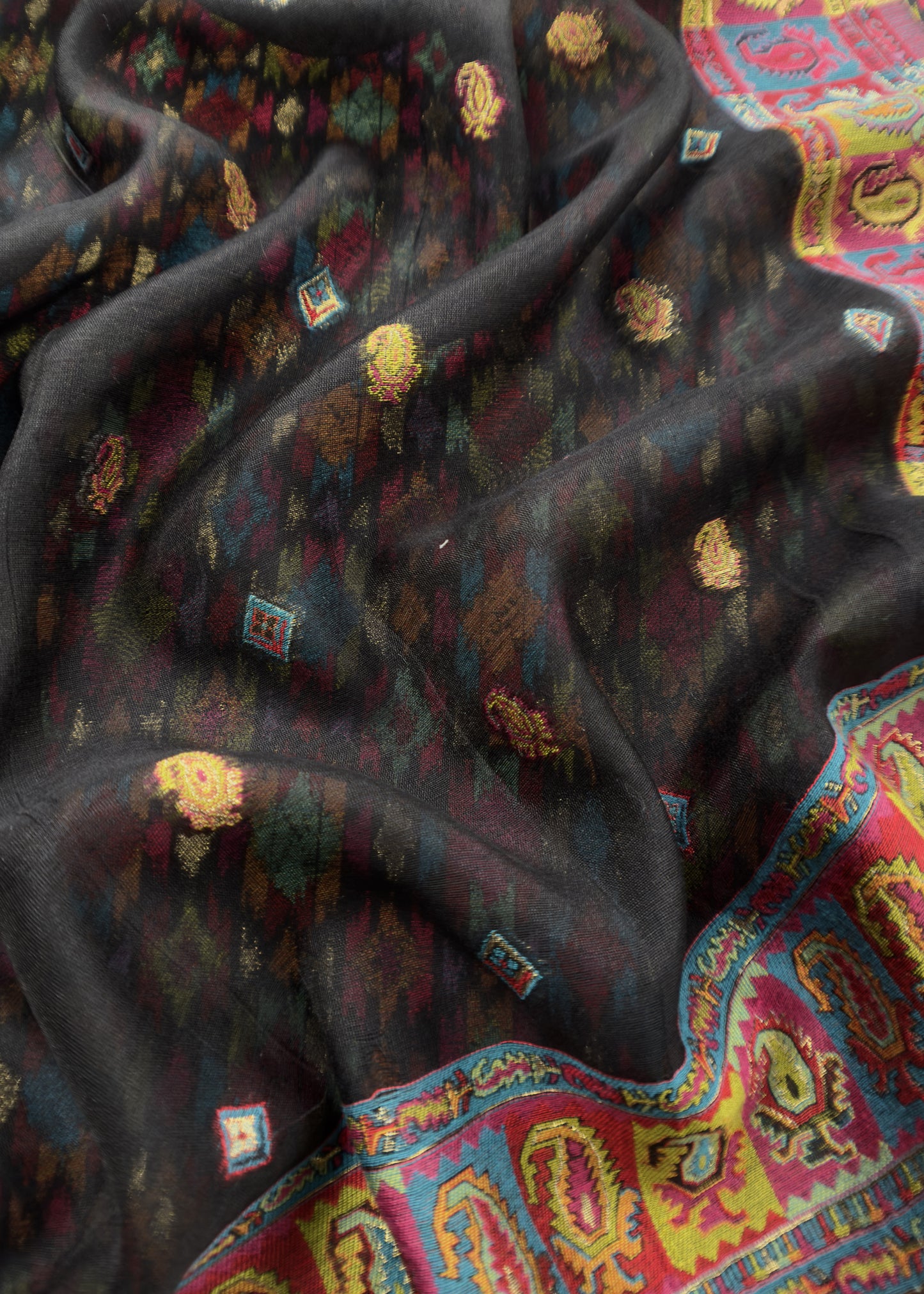 Unstitched Kani Silk Suit