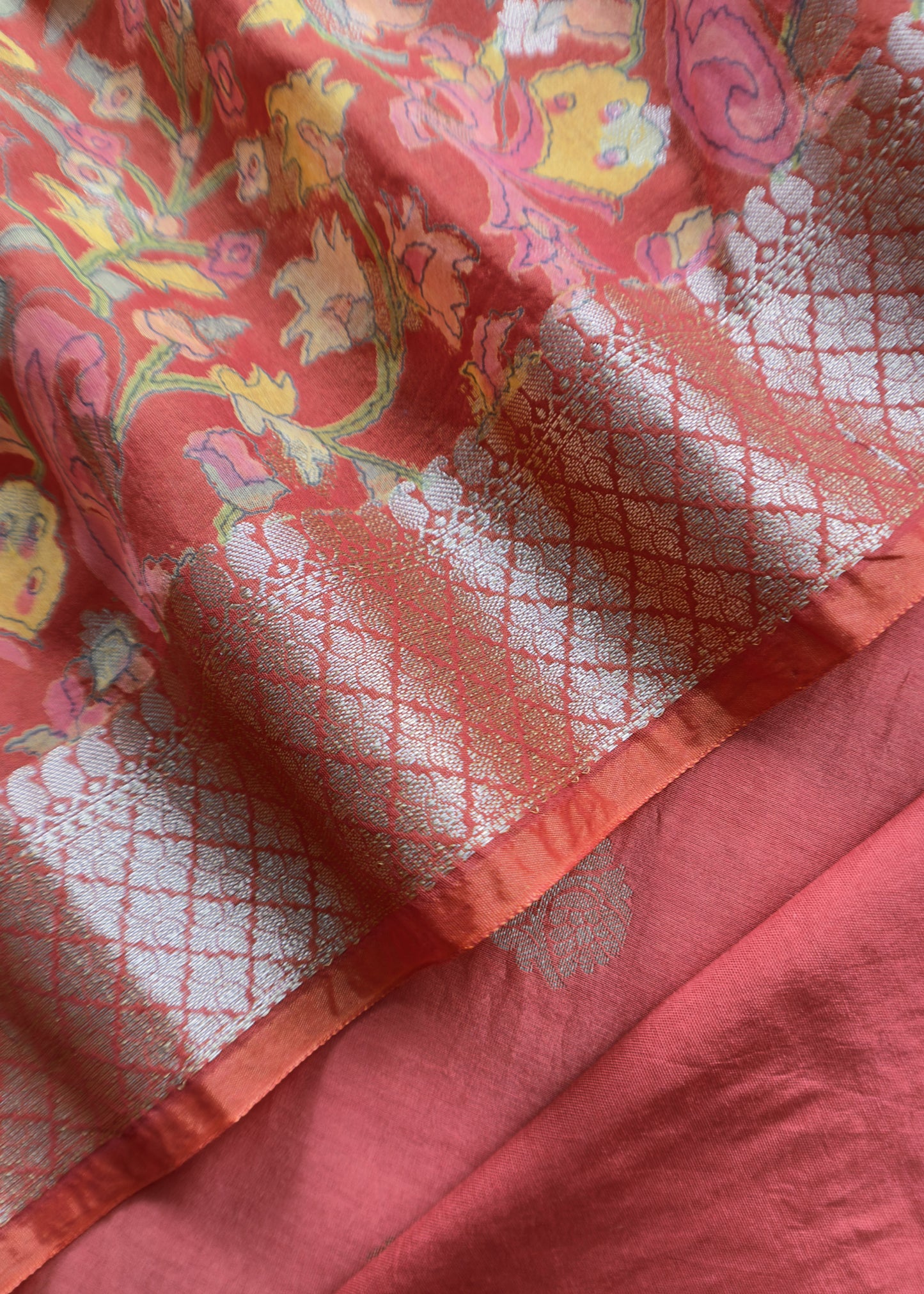 Banarasi Suit With Kalamkari Dupatta