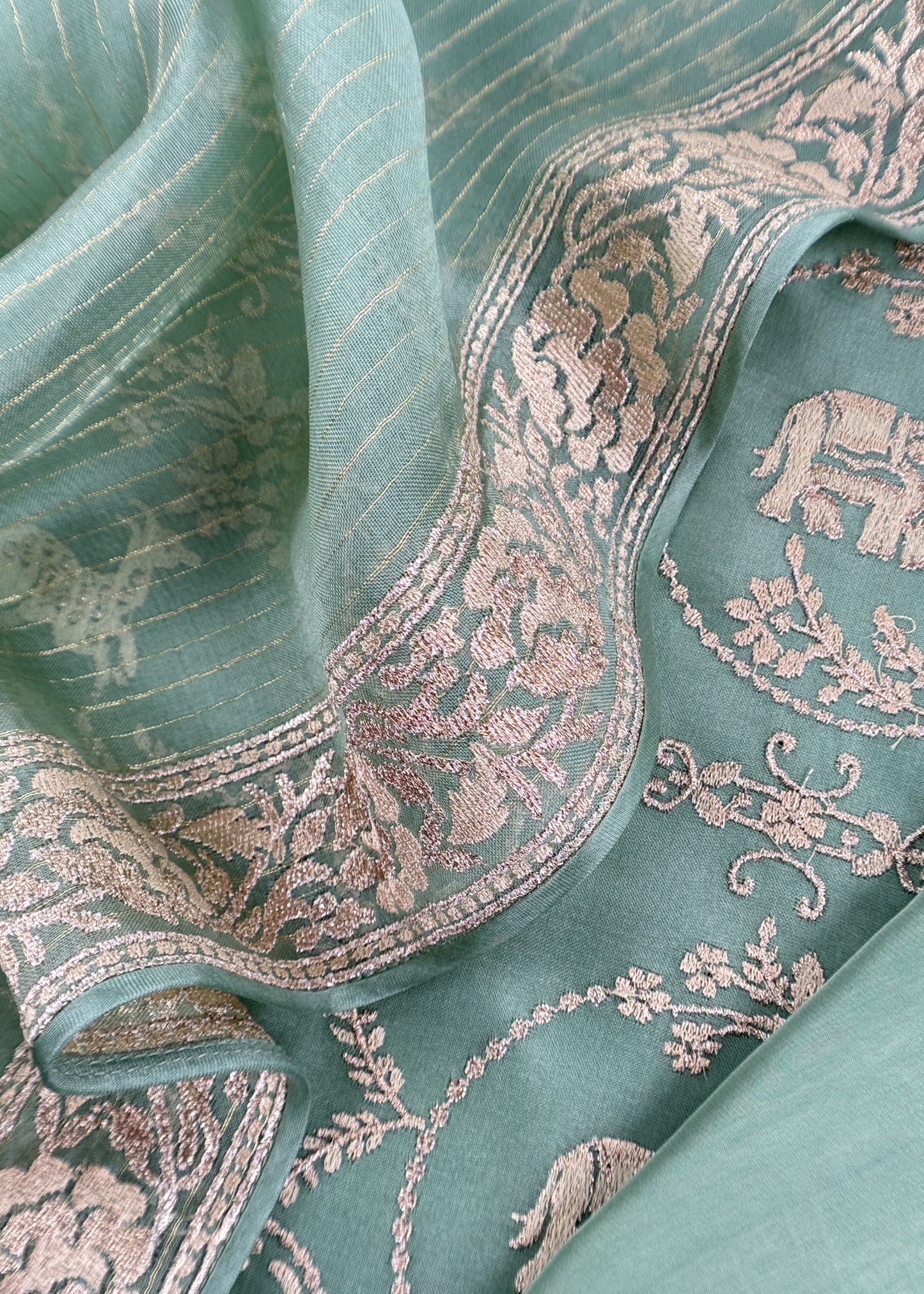 organza suit for the trousseau collection