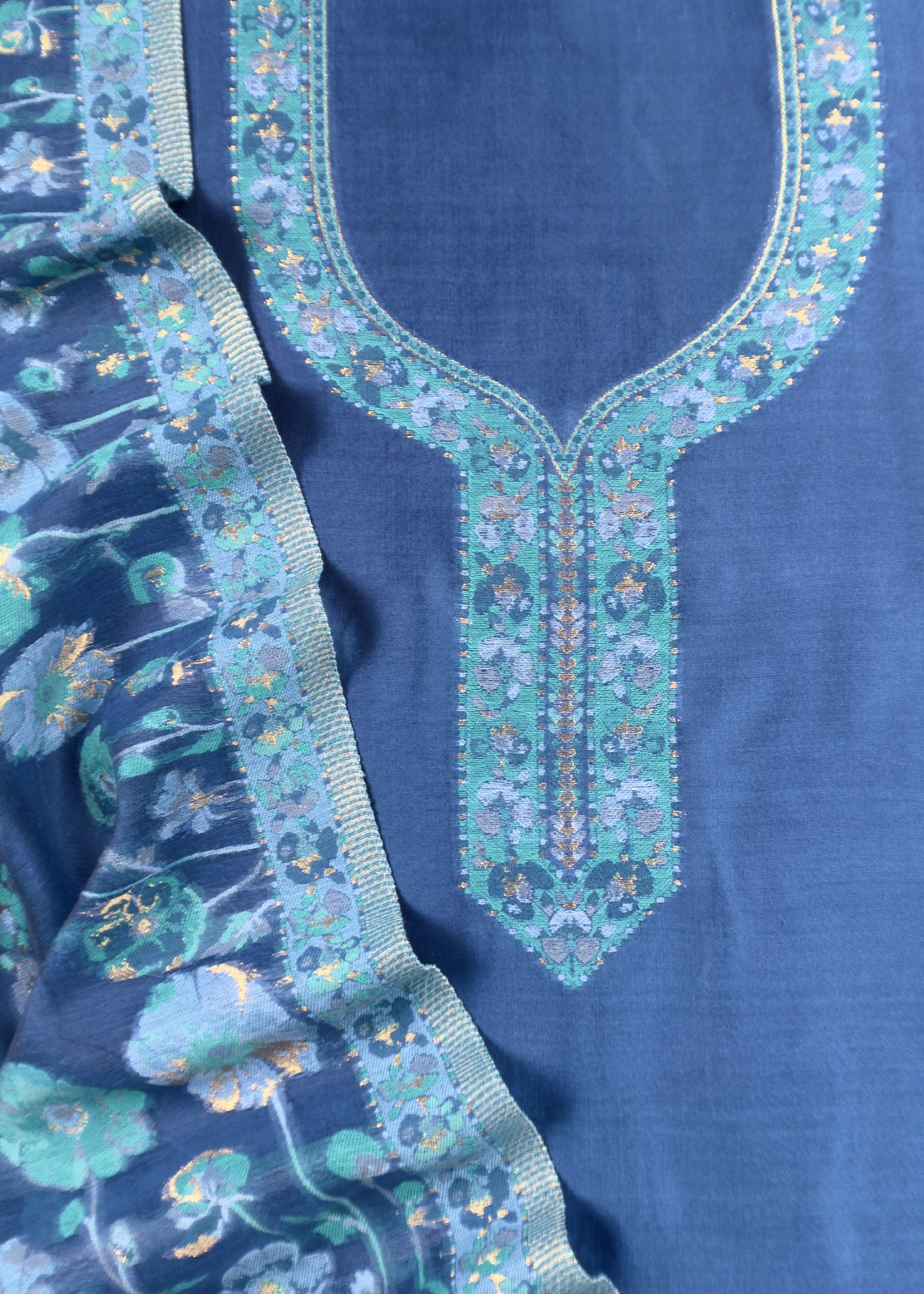 wedding wear kani silk suit