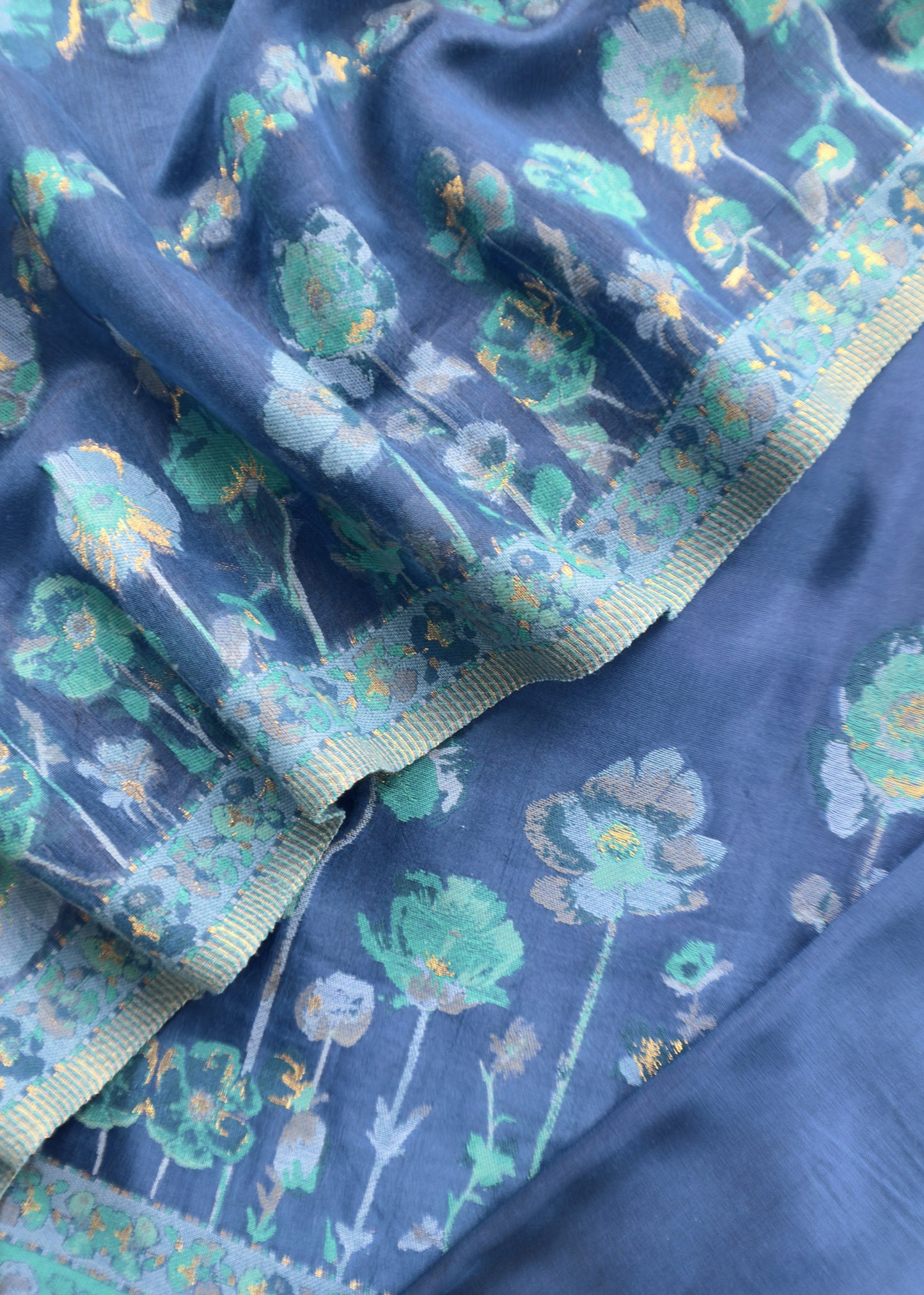kani silk unstitched suit with dupatta