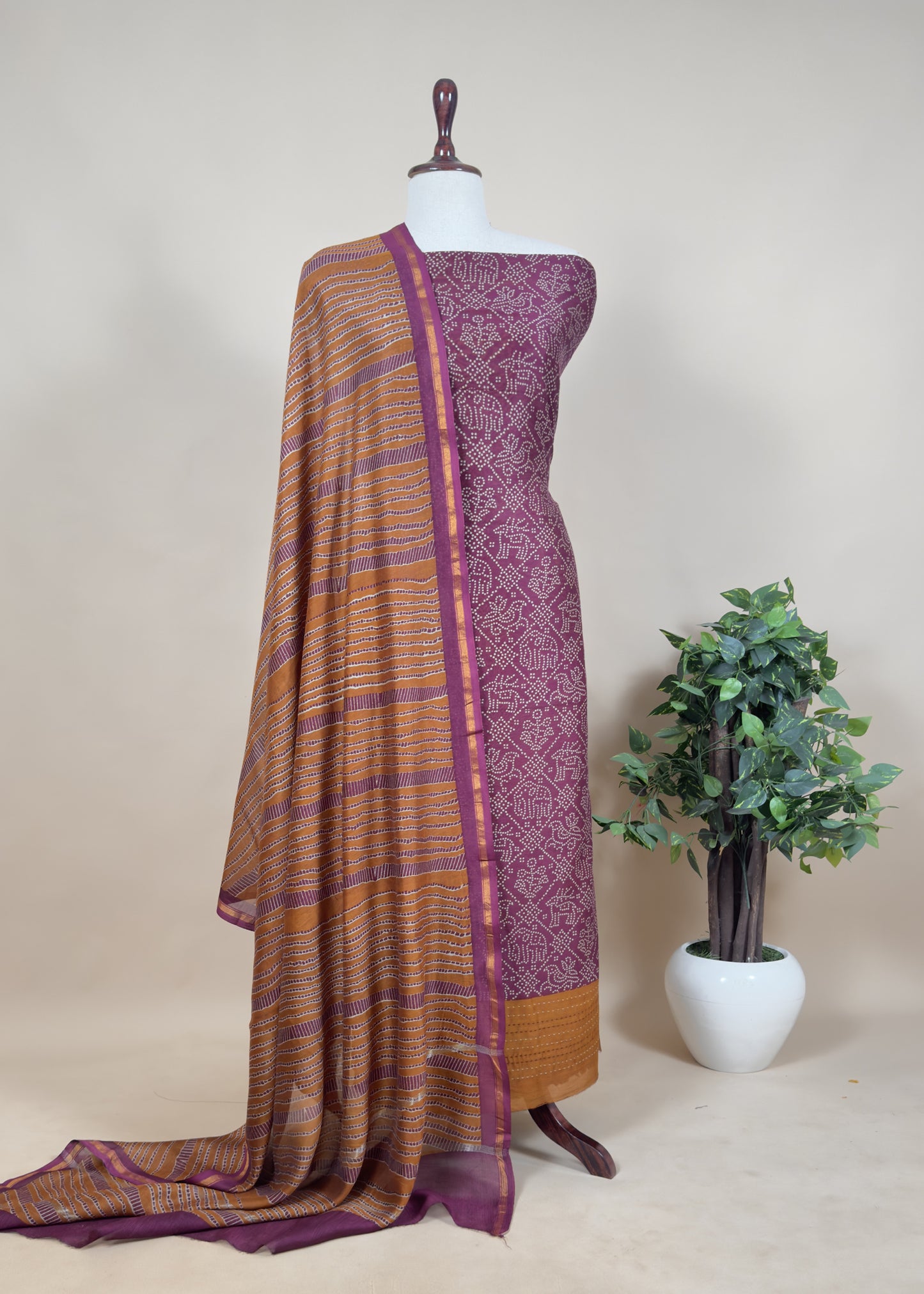 Pure maheshwari suit for women