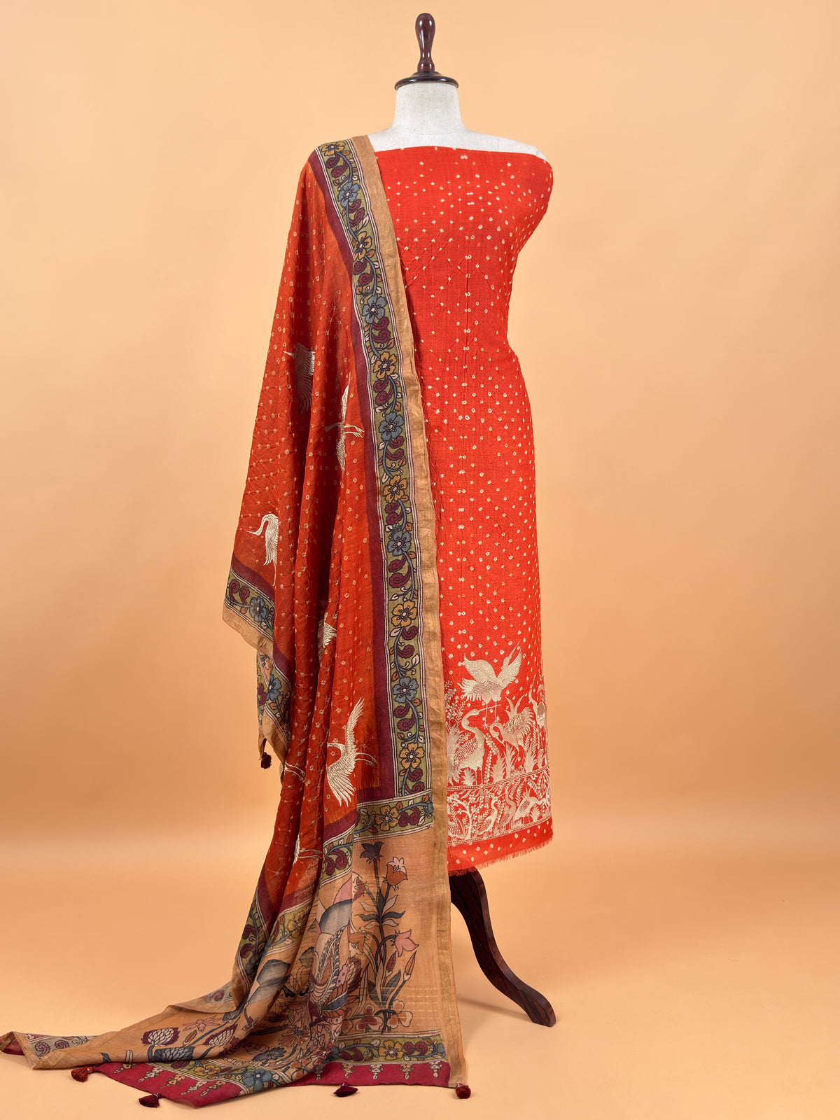Buy party wear tussar silk suit for women