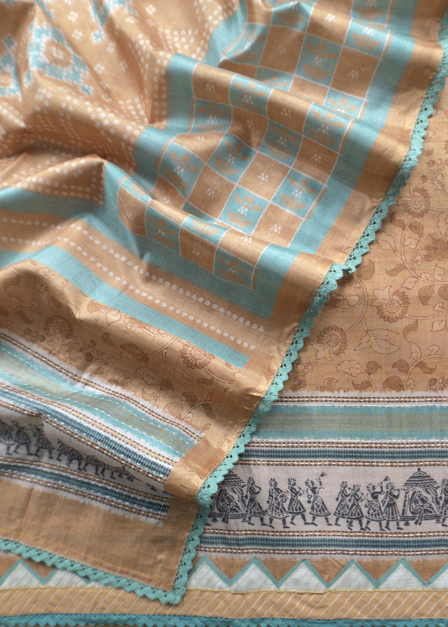 Daily wear tussar suit for women