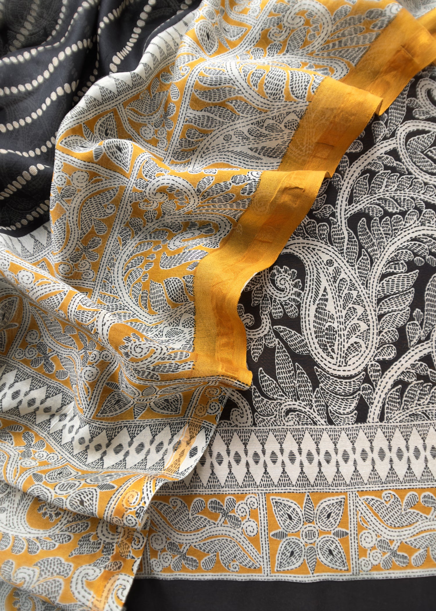 Pure maheshwari silk suit fabric