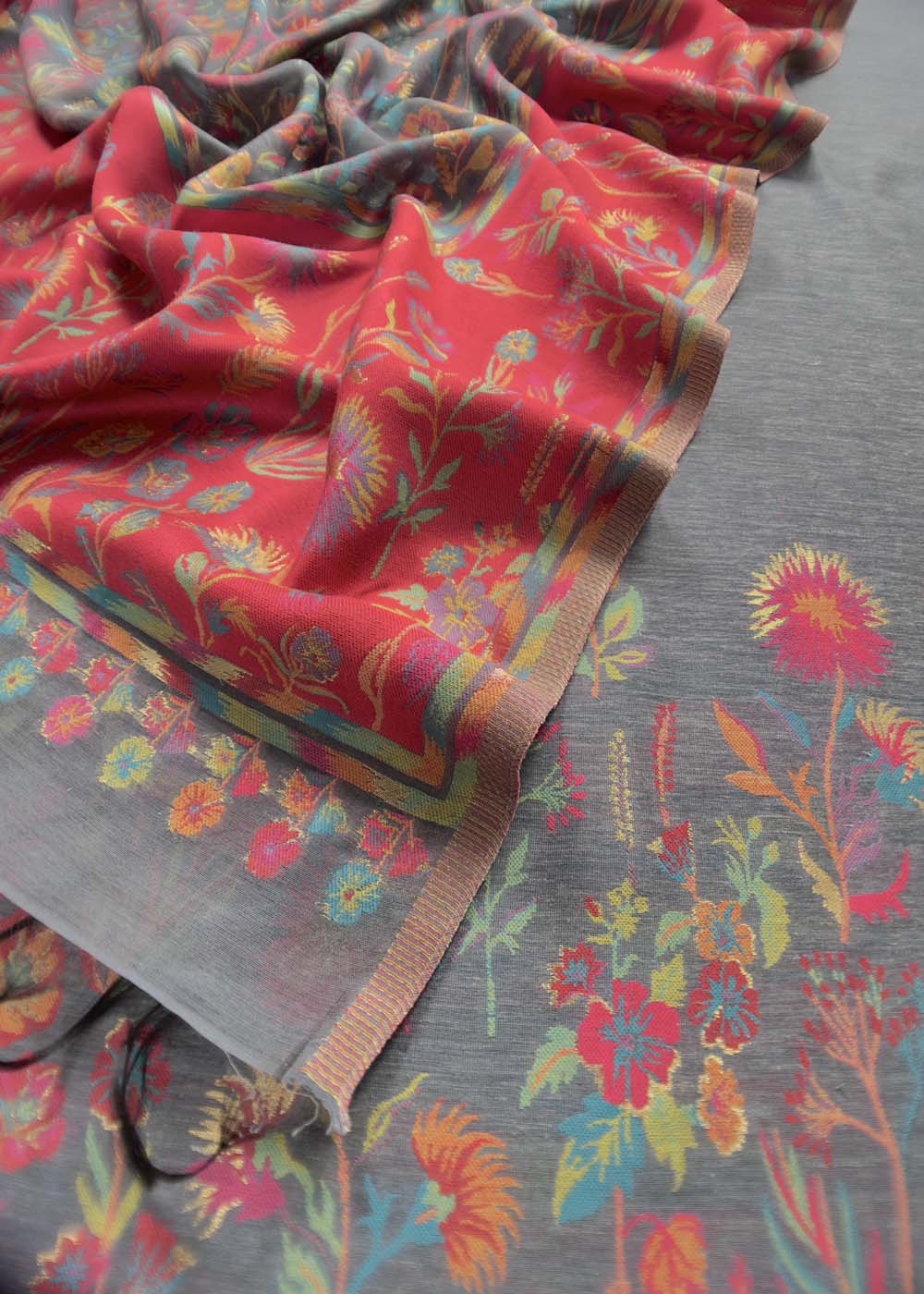 cotton silk suit with zari weaving