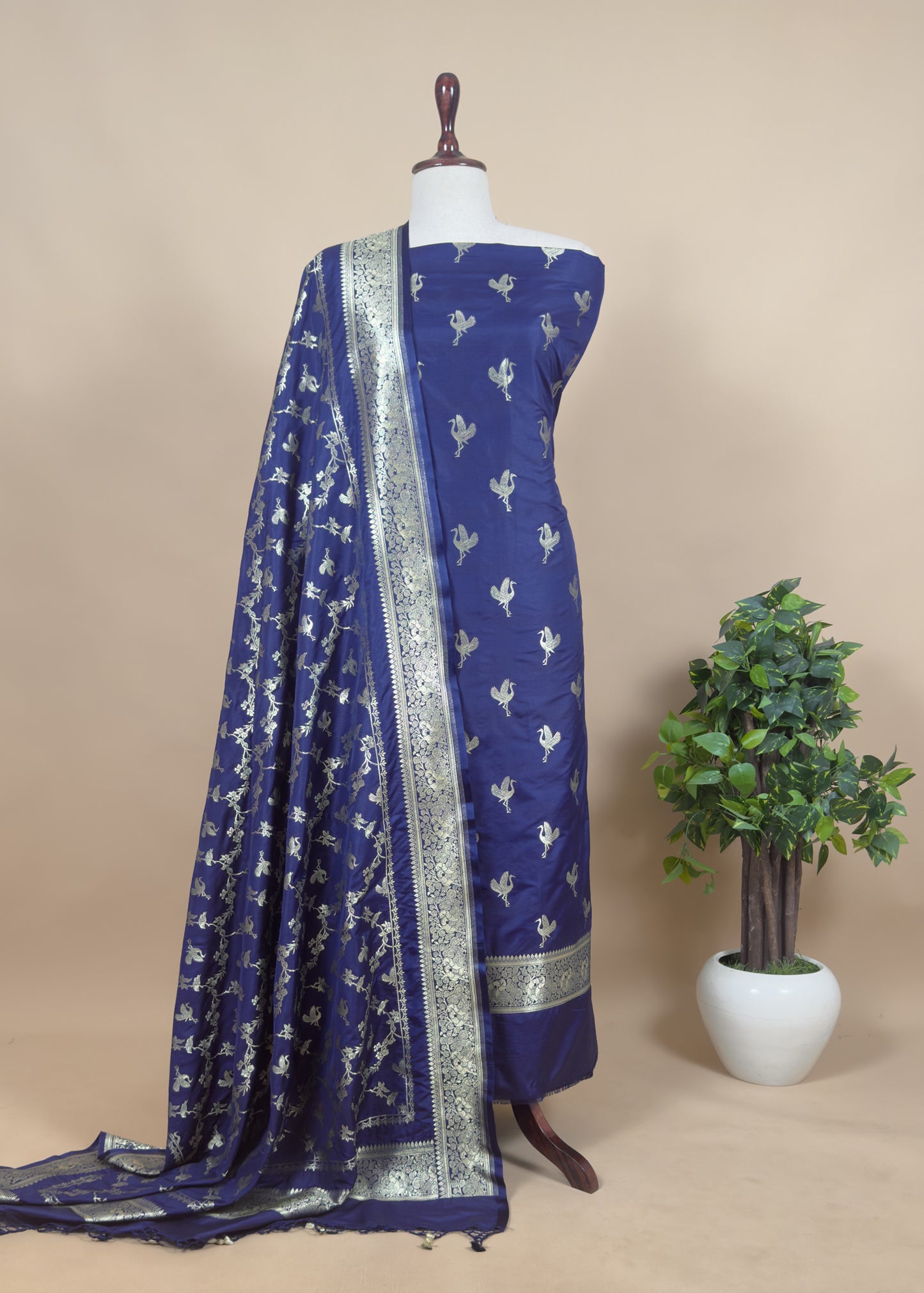 Shop designer katan silk suit for party and wedding celebration