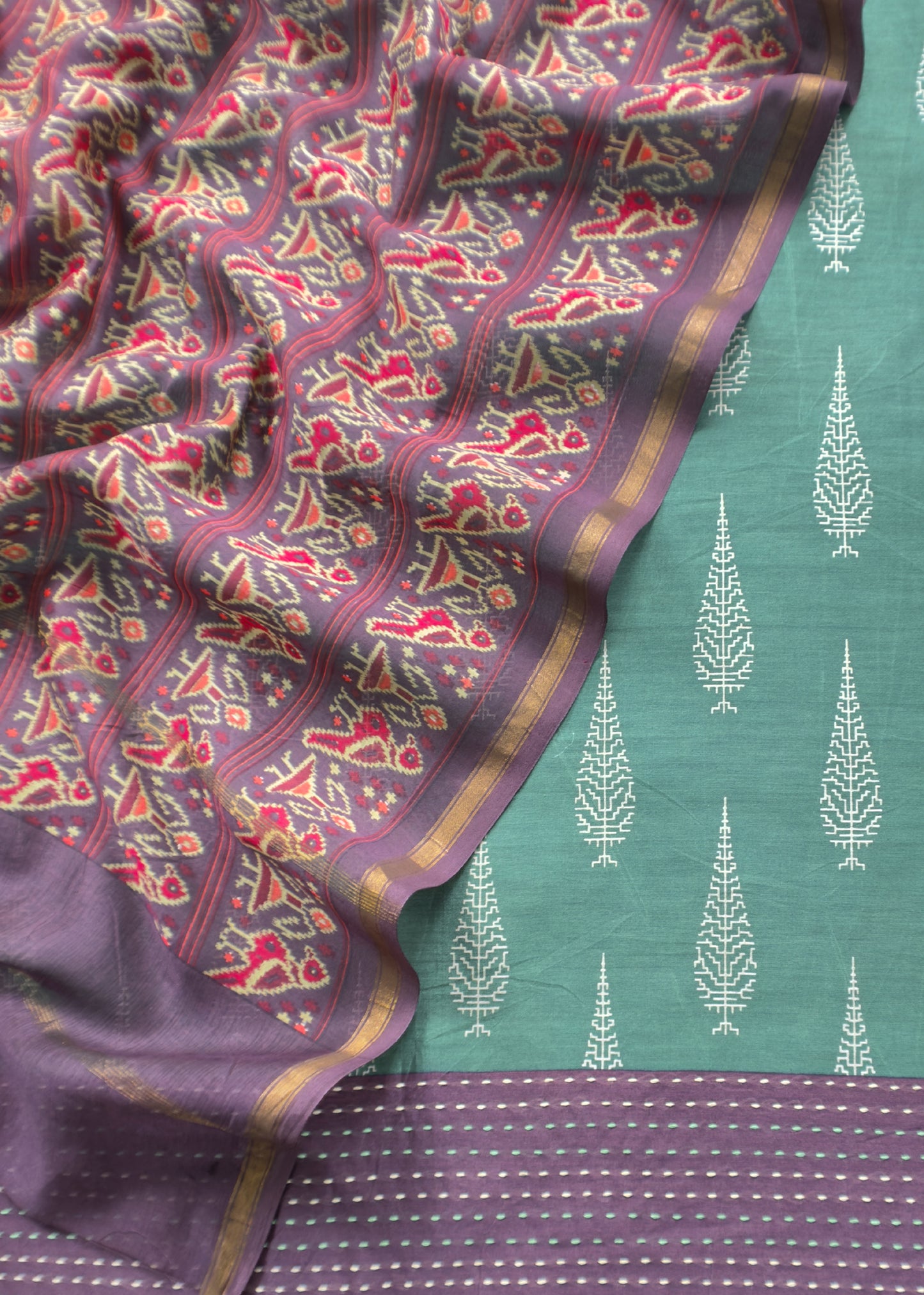 Traditional indian wedding wear maheshwari suit