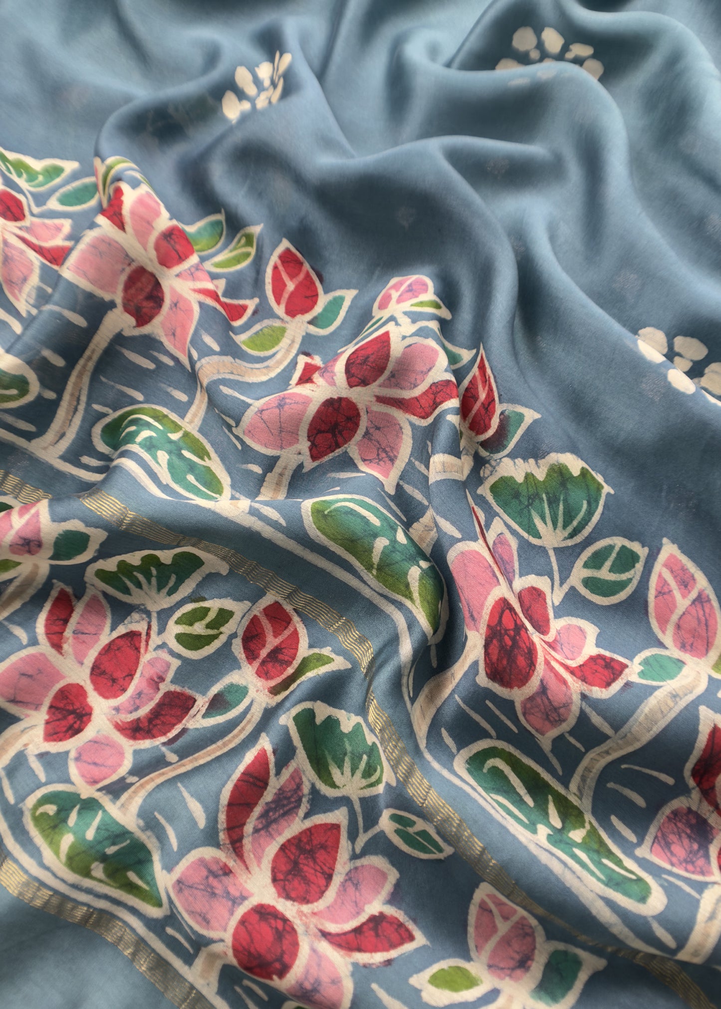 Buy unstitched maheshwari silk suit