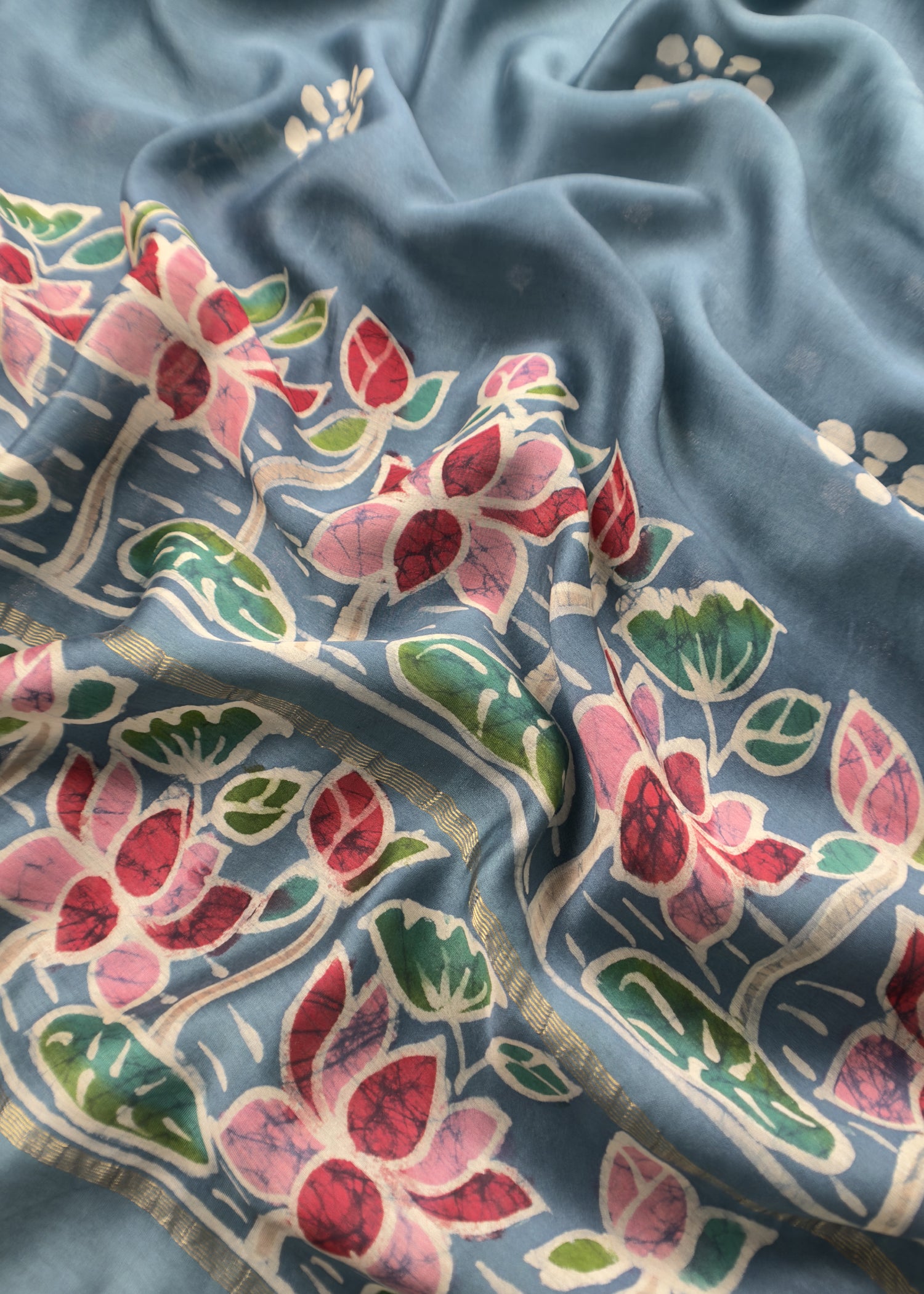 Buy unstitched maheshwari silk suit