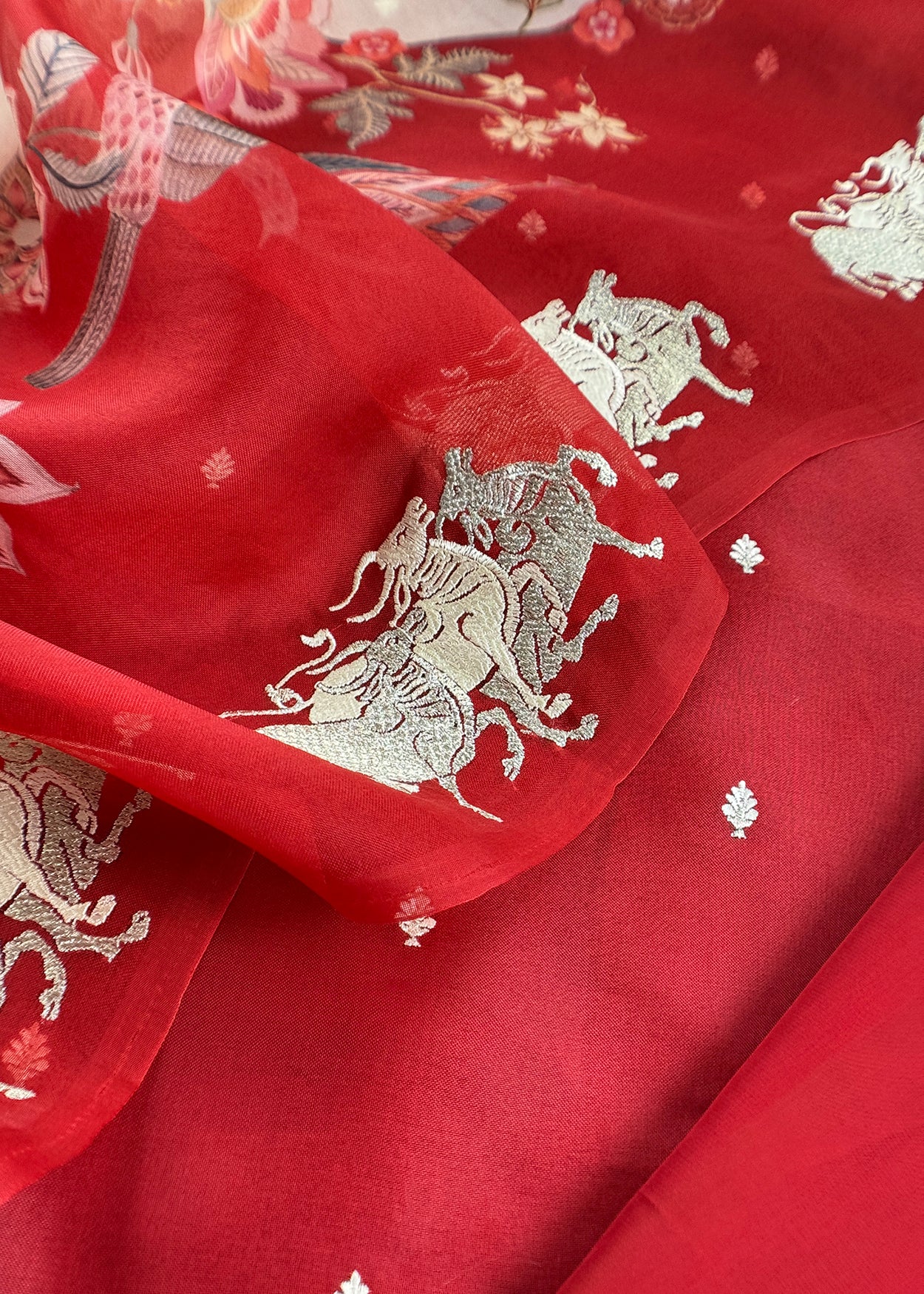 Organza Silk Suit For Bridal Trousseau