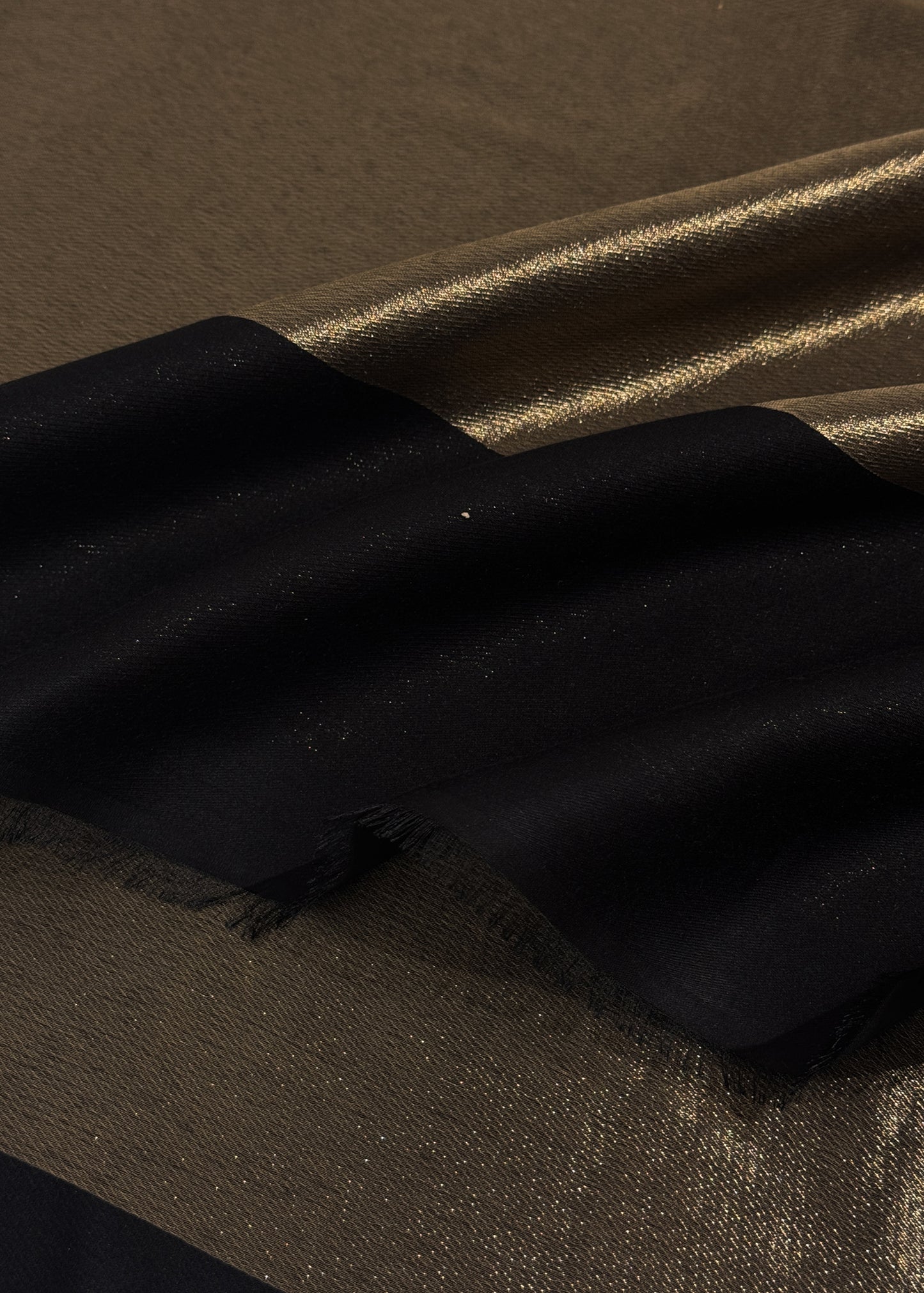 Pure wool double gold shaded stole