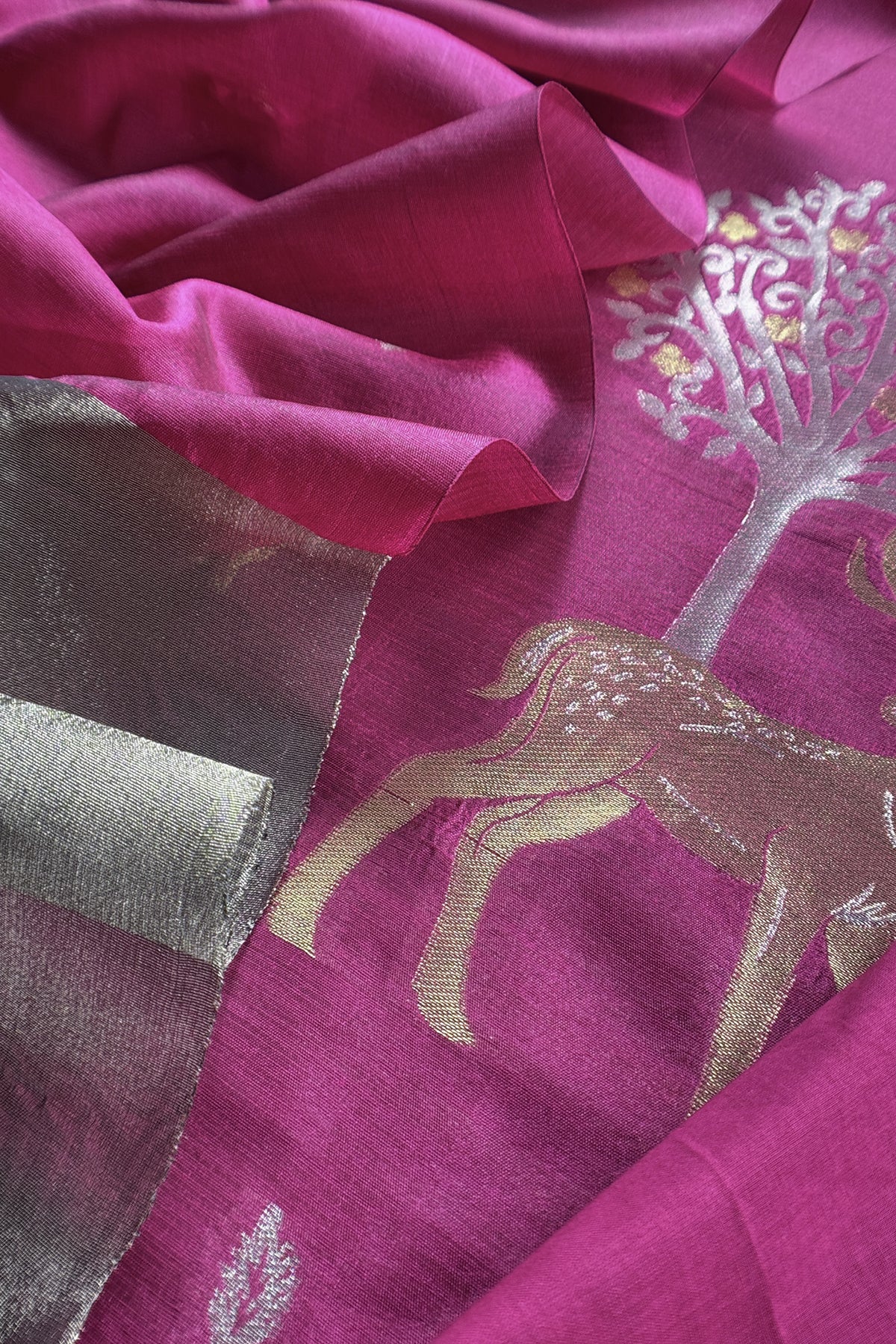 Buy Ajrakh Chanderi Suits Fabric Online