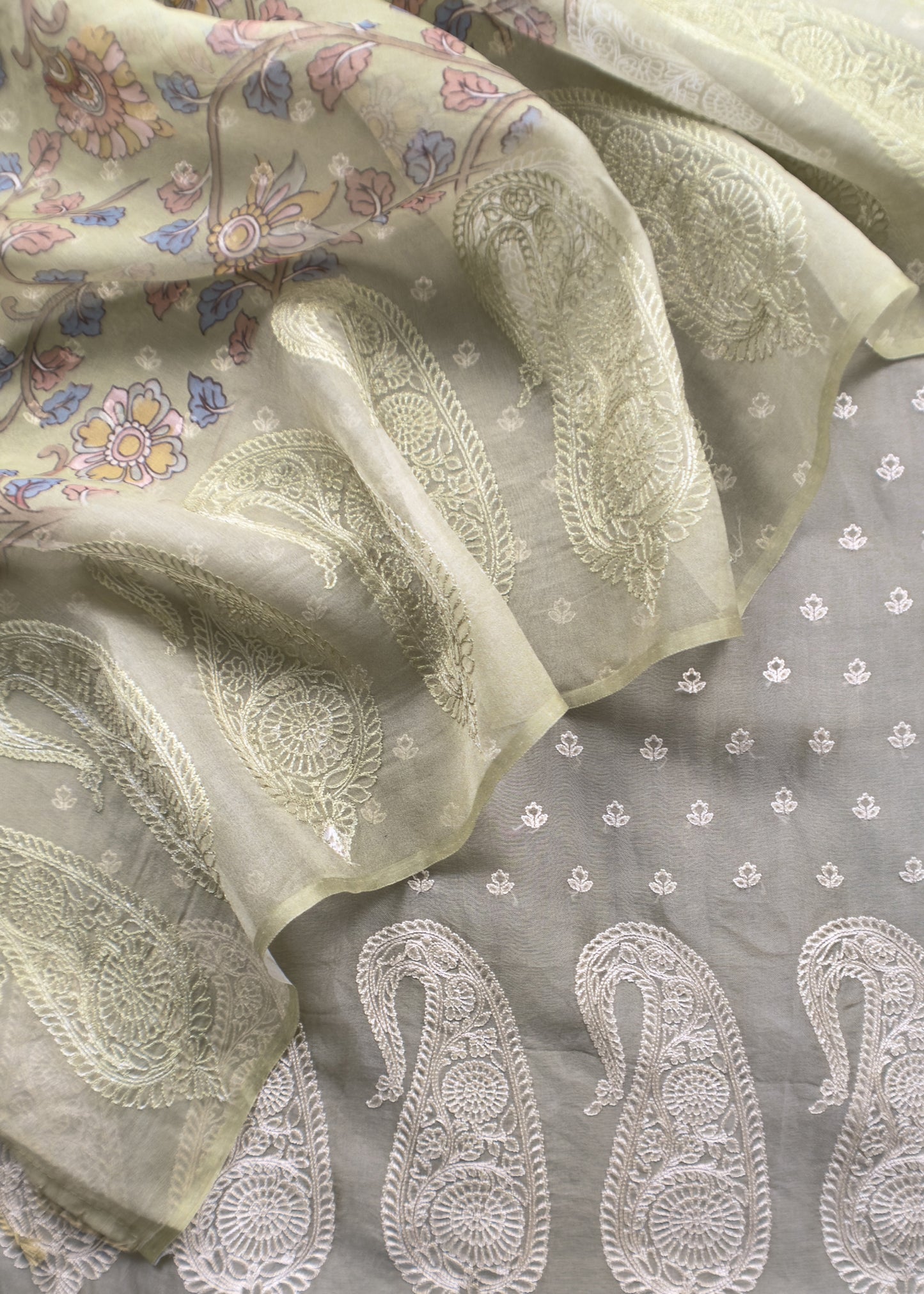 Indian traditional wear organza fabric