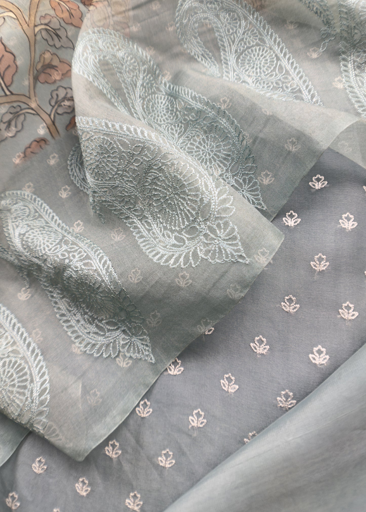 Indian traditional wear organza fabric