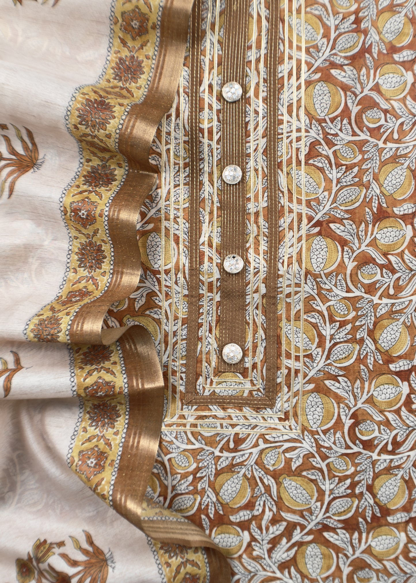 summer wear chanderi suit