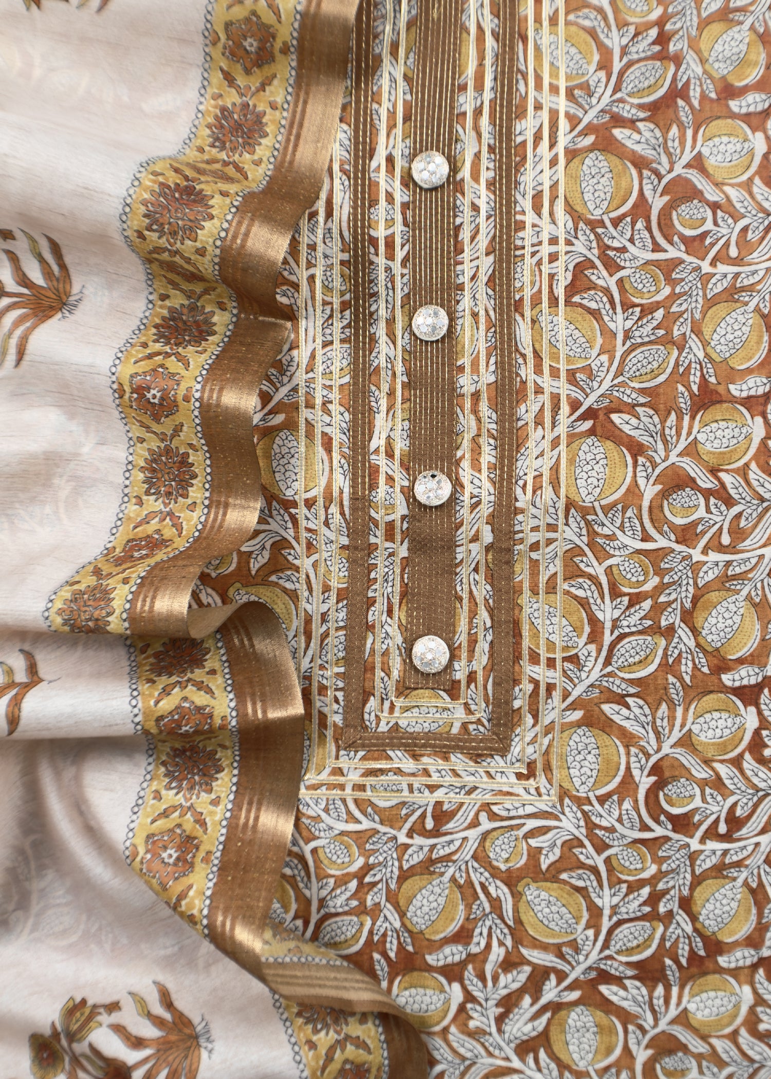 summer wear chanderi suit