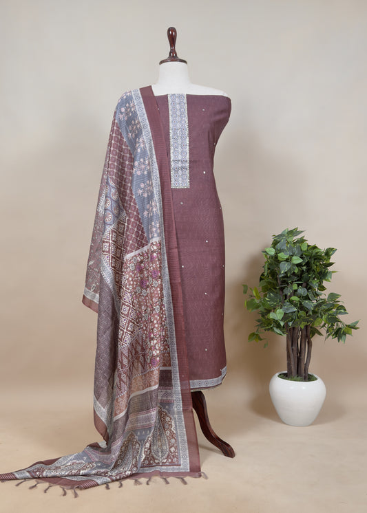 summer wear chanderi suit