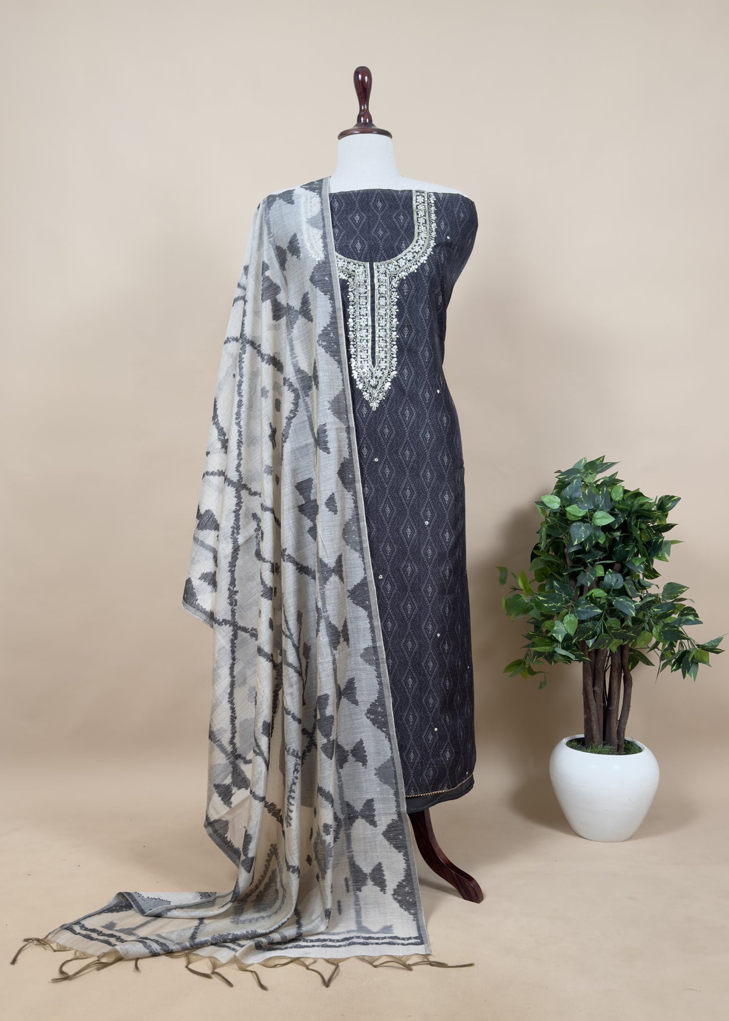 Office wear chanderi suit for online