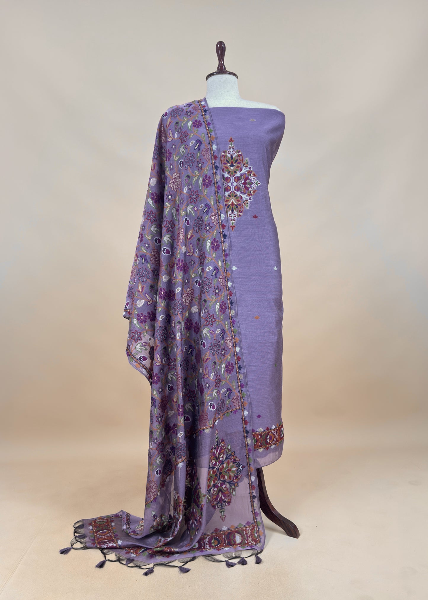 Summer wear Suit Pure Chanderi Fabric