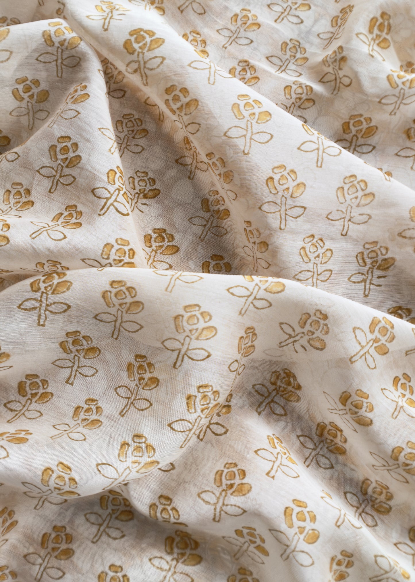Chanderi handloom suit fabric in ajrakh print