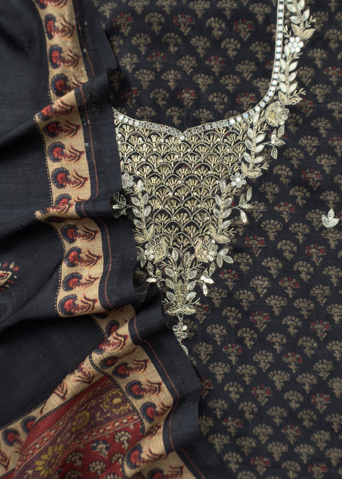 summer wear tussar suit