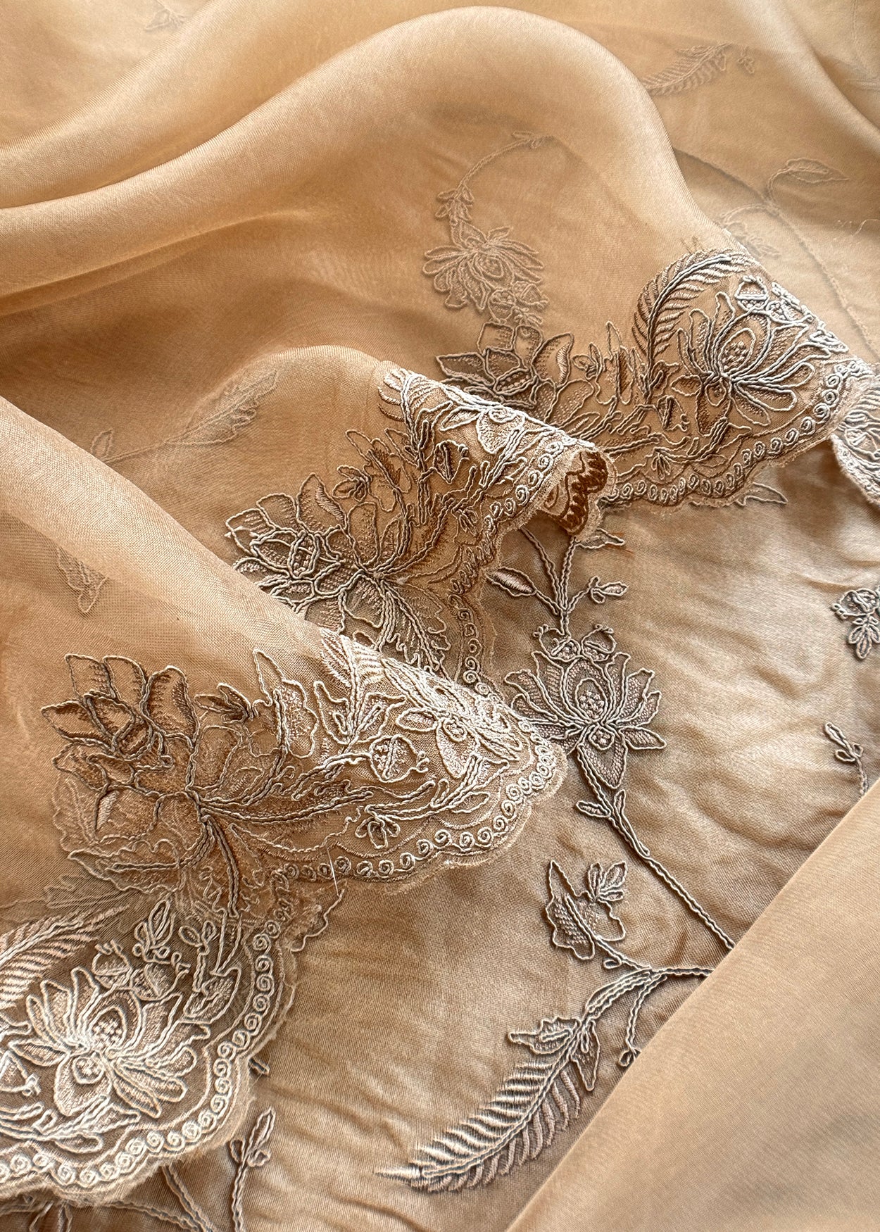 Premium quality kora silk unstitched suit with dupatta
