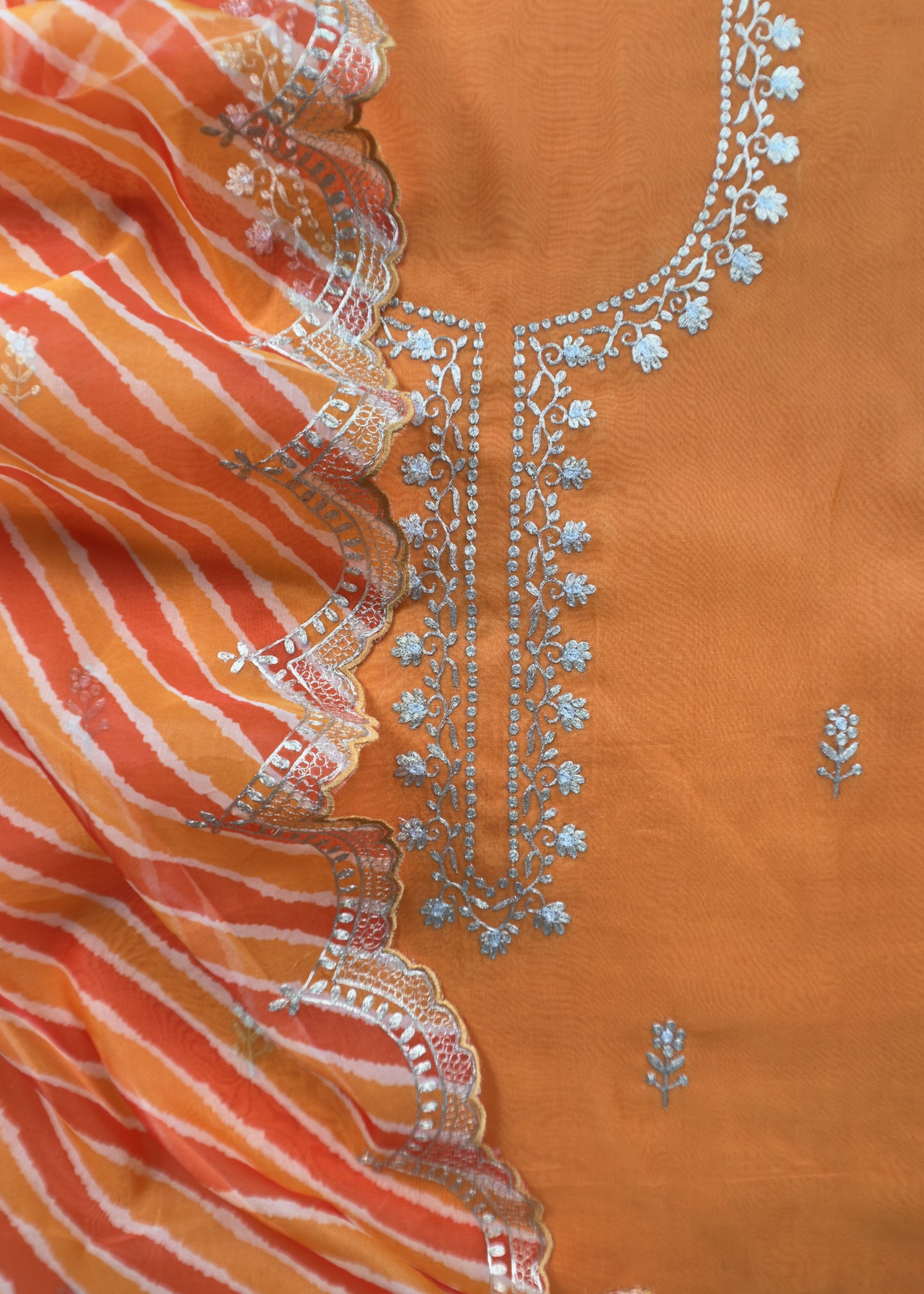 Gotta-Patti organza suit for gifting