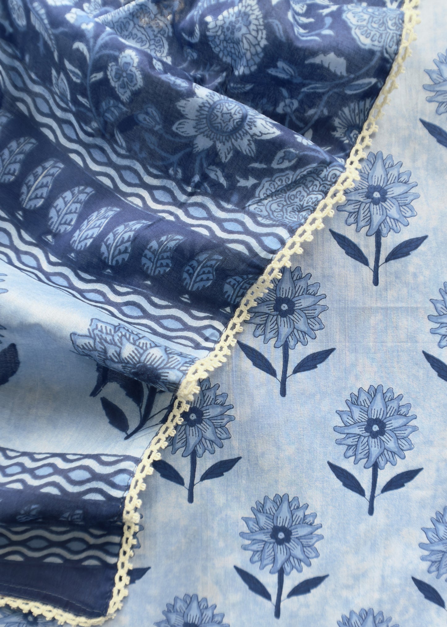 unstitched cotton suit