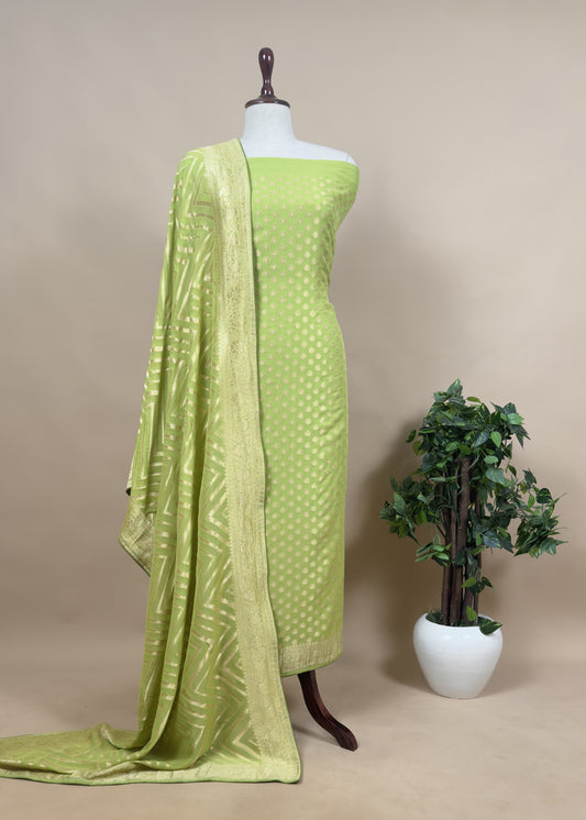 Wedding wear banarasi georgette suit set