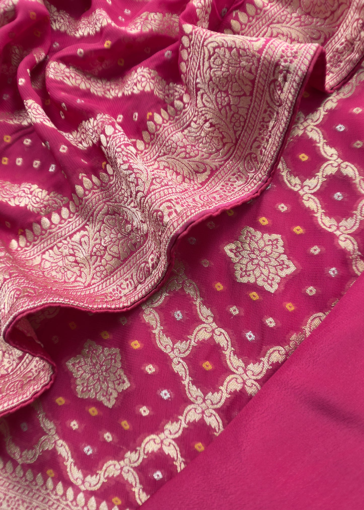 Banarasi Khaddi Georgette Suit for bridal trousseau