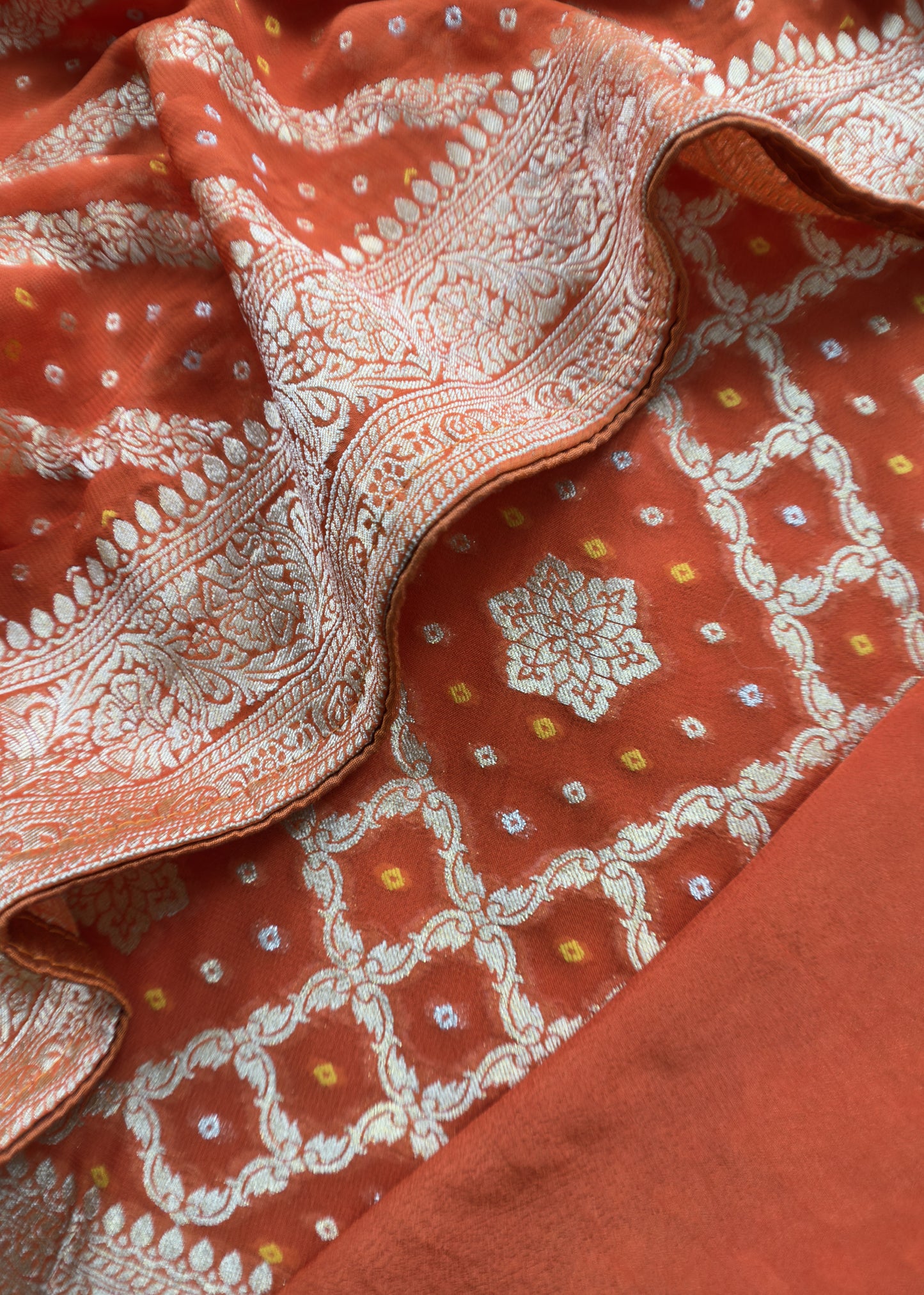 festive wear banarasi georgette khaddi suit