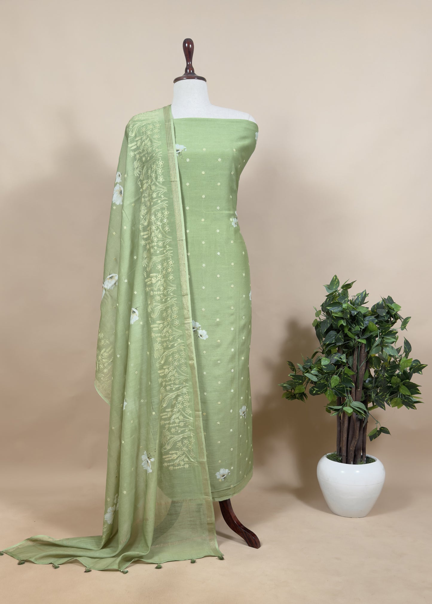 Timeless chanderi suit for ethnic wardrobe