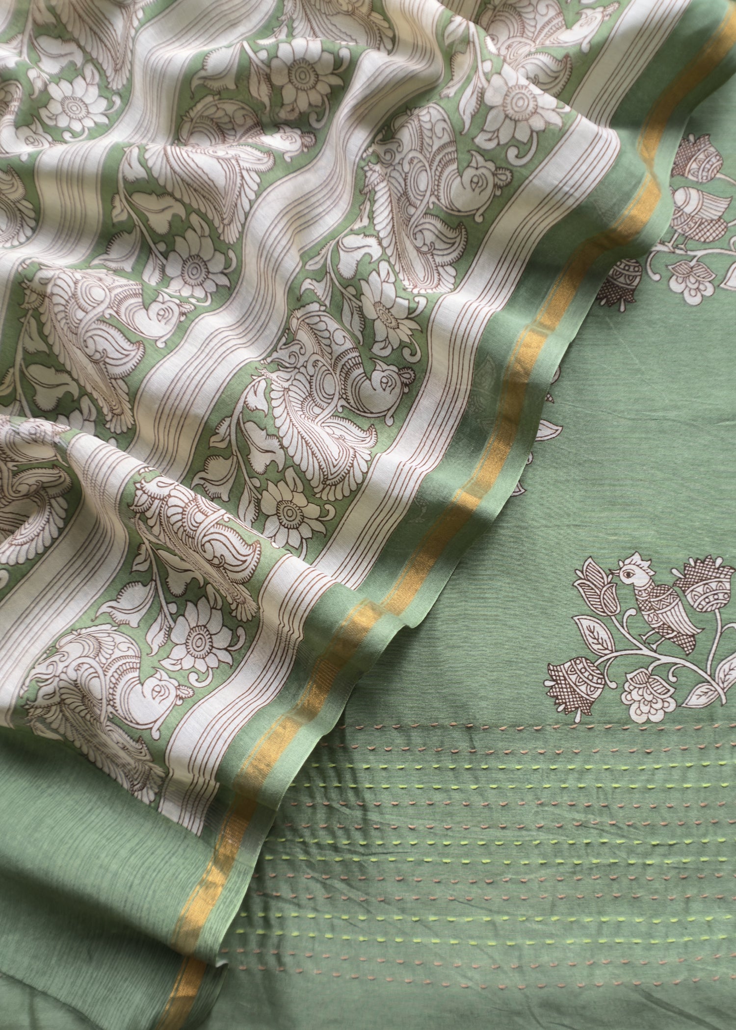 Pure maheshwari silk suit fabric