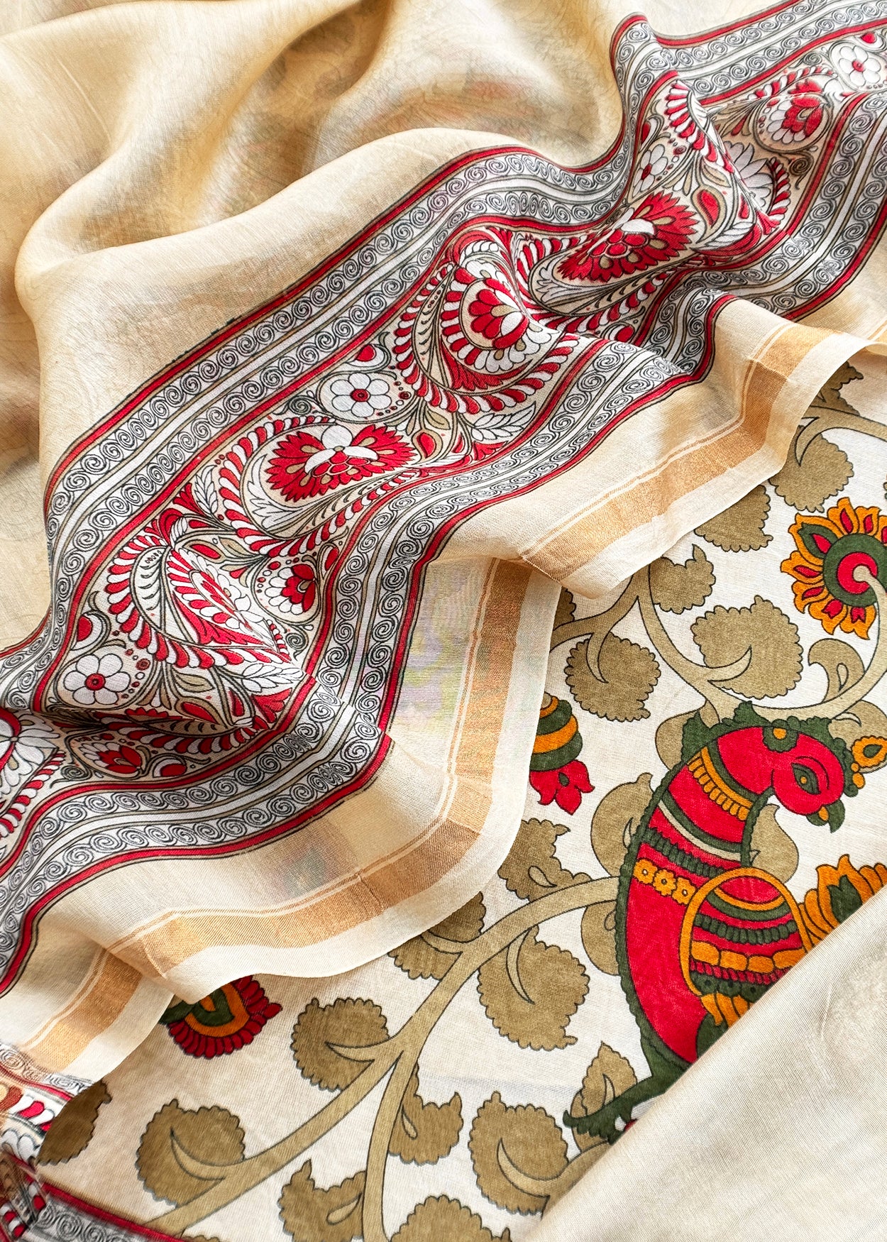 Maheshwari silk suit with dupatta