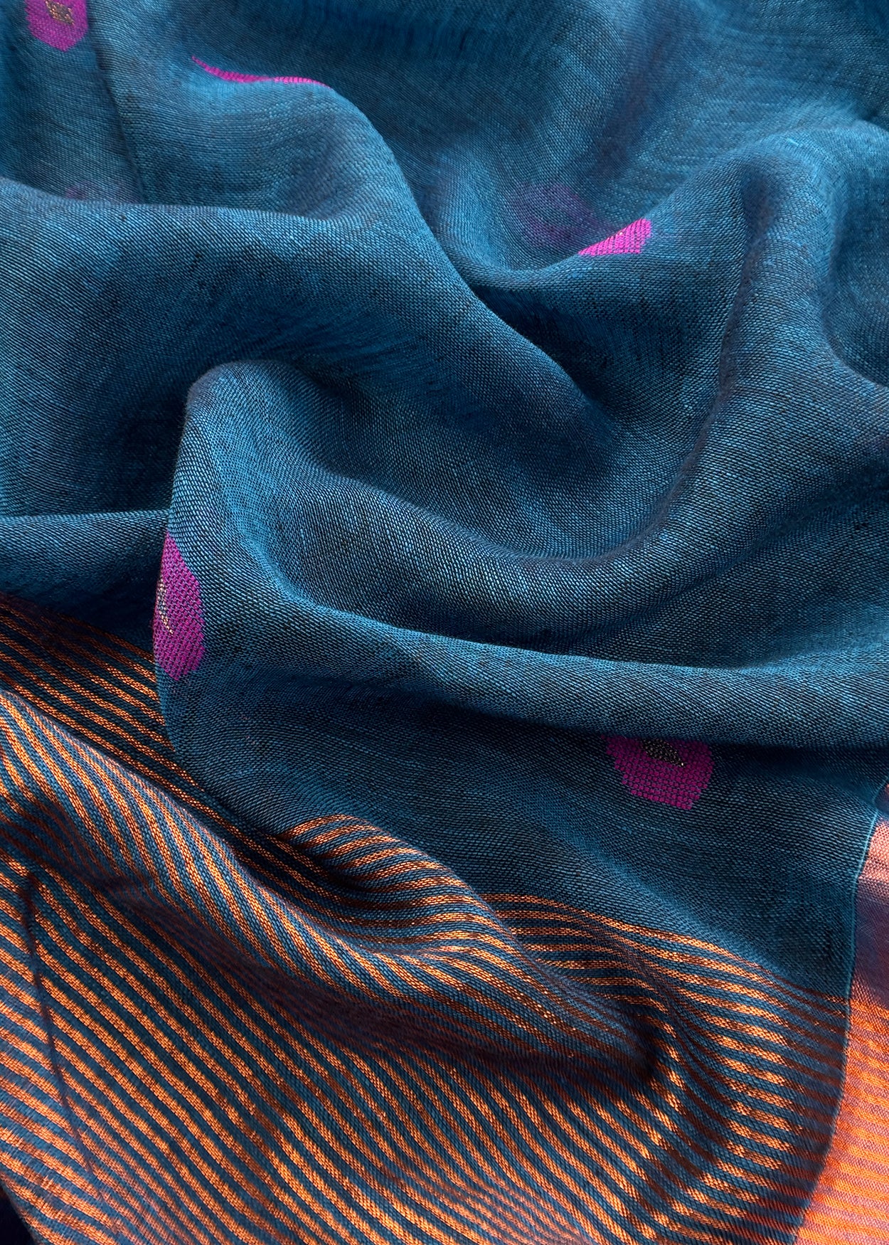 dupatta suit in linen