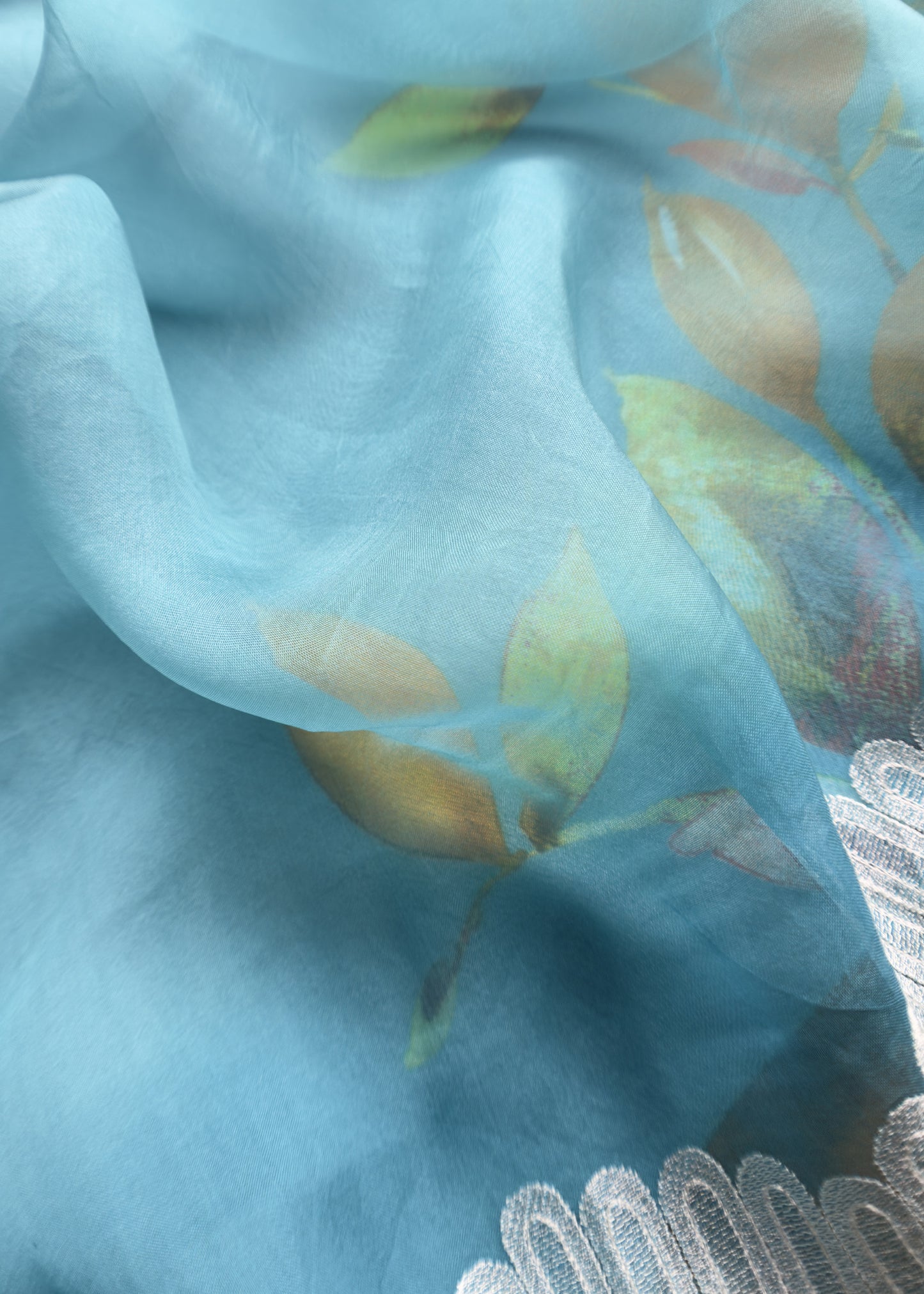 Indian traditional wear chanderi suit fabric