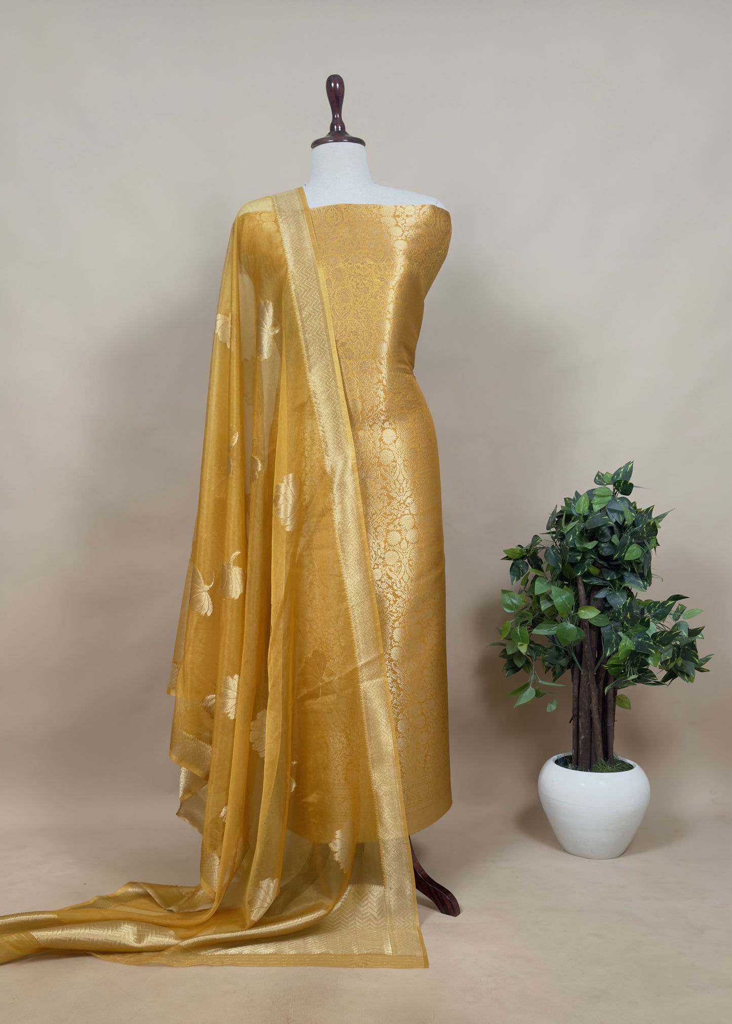 Wedding wear brocade suit