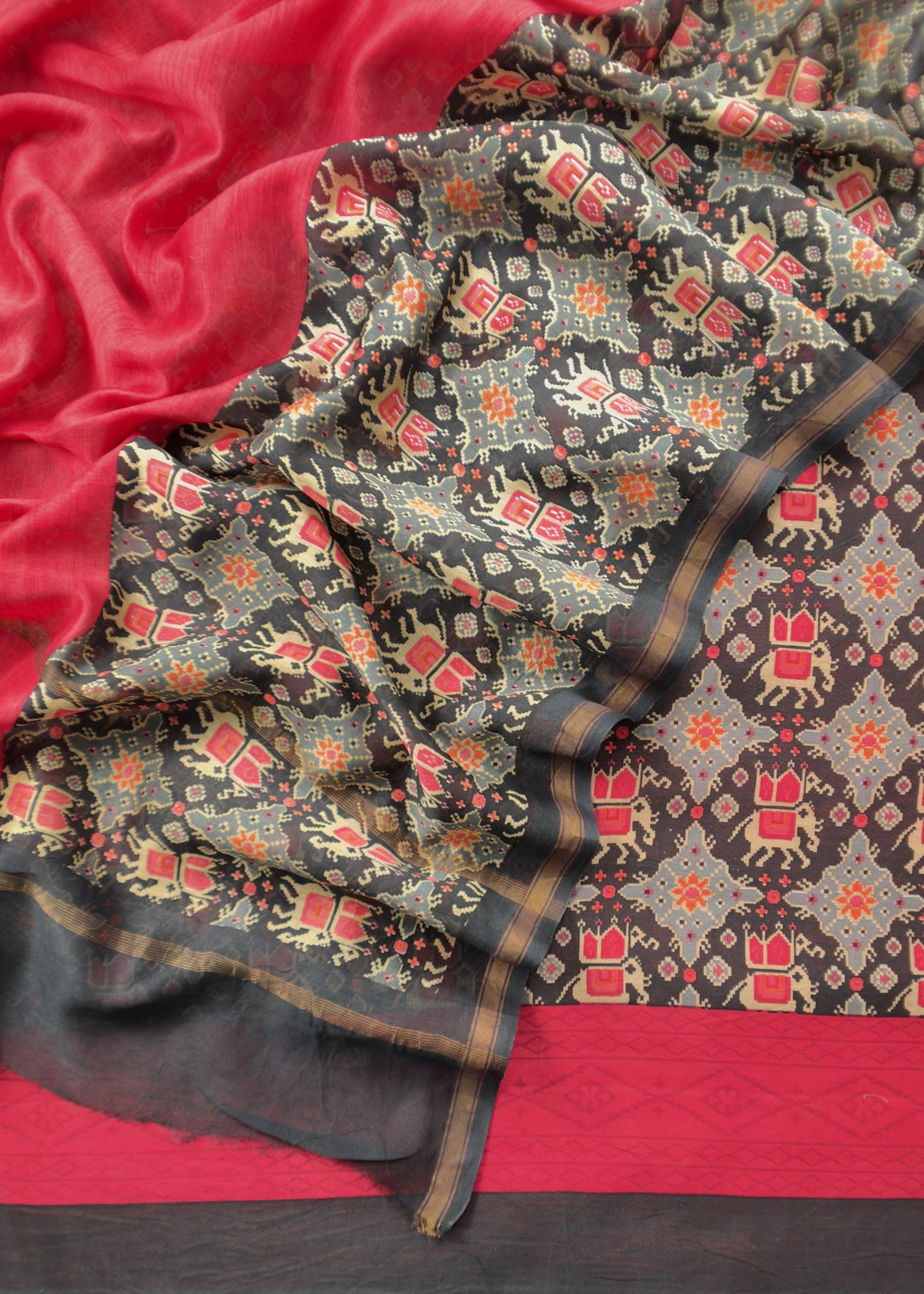 Buy Unstitched Maheshwari Silk Suit