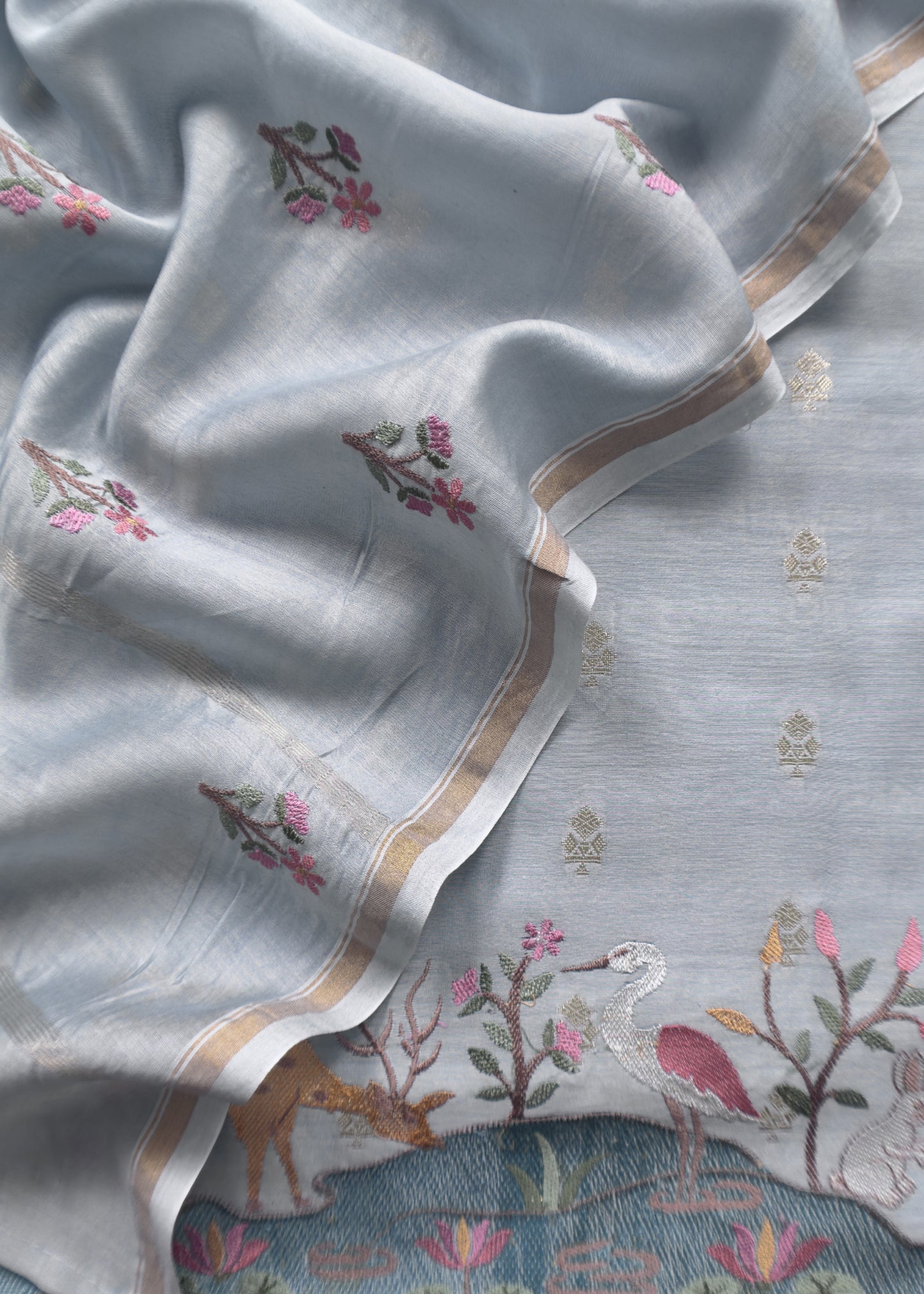 Summer wear Suit Pure Chanderi Fabric