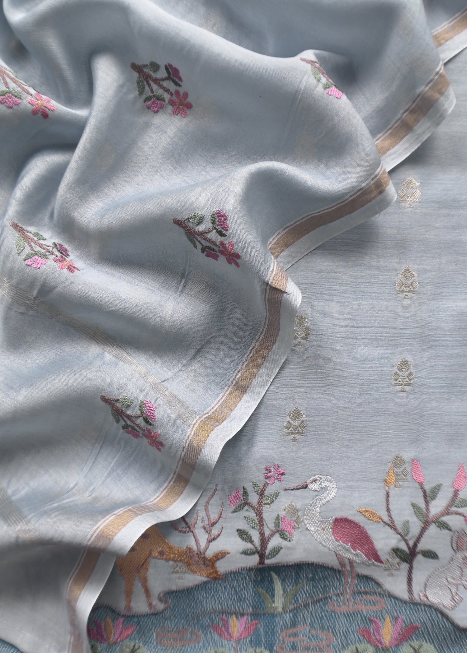 Summer wear Suit Pure Chanderi Fabric