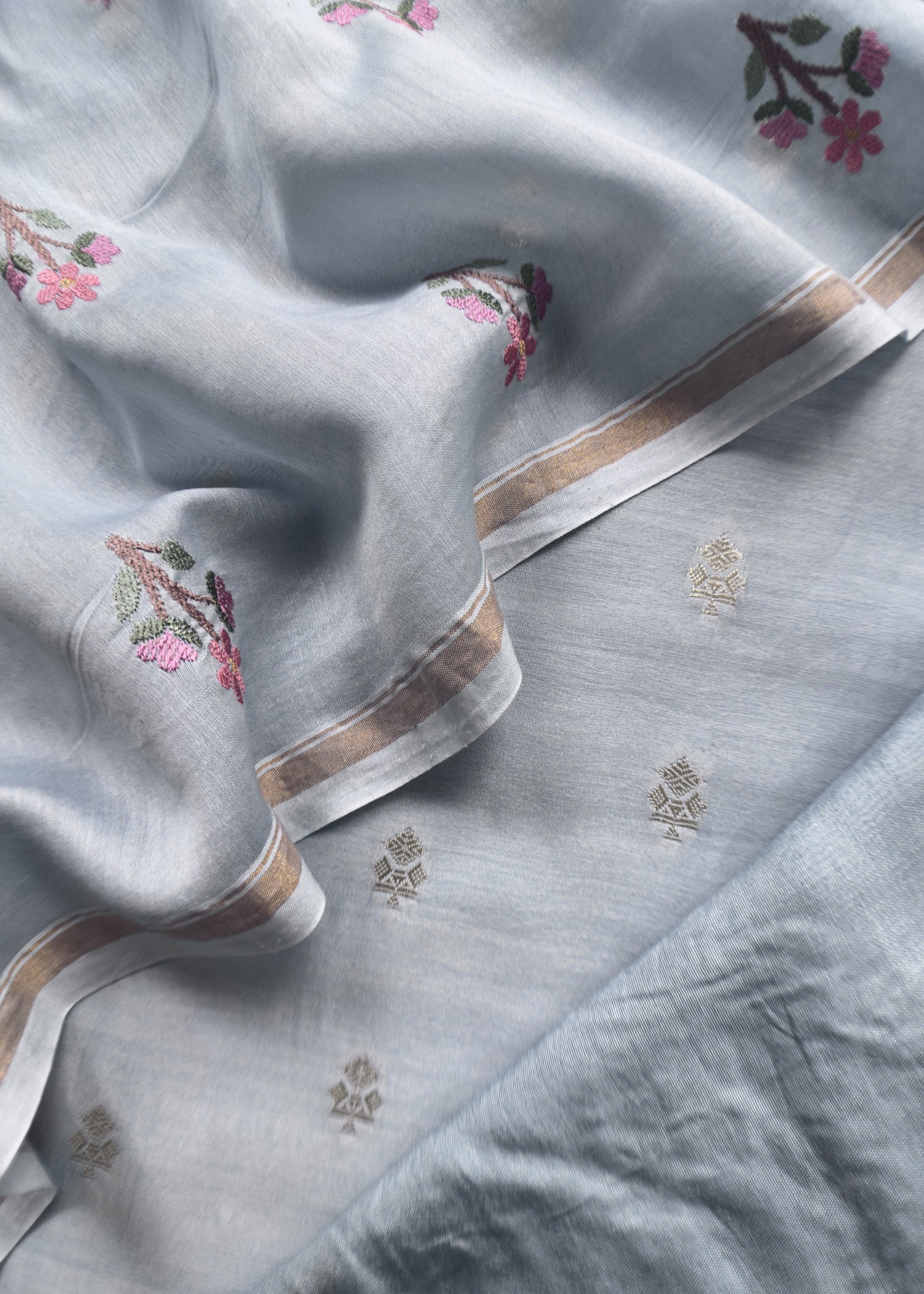 Mul chanderi silk suit gifting for women