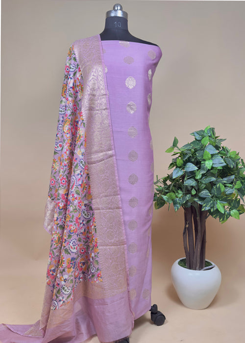 Black Banarasi Suit With Kalamkari Dupatta