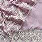 Lavender Linen Suit With Chikankari Embroidered Dupatta