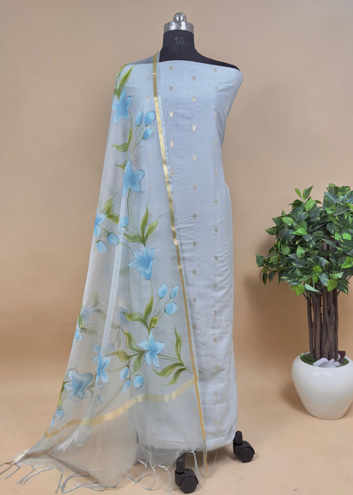 Blue Banarasi Suit