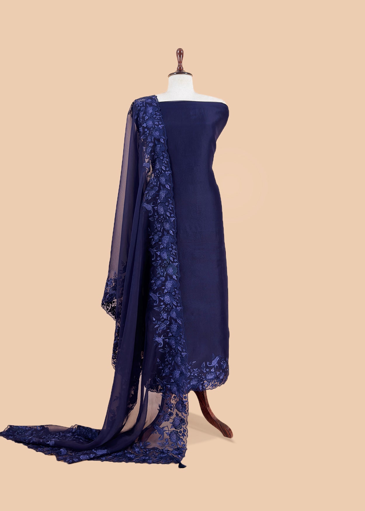 festive wear premium organza silk suit

