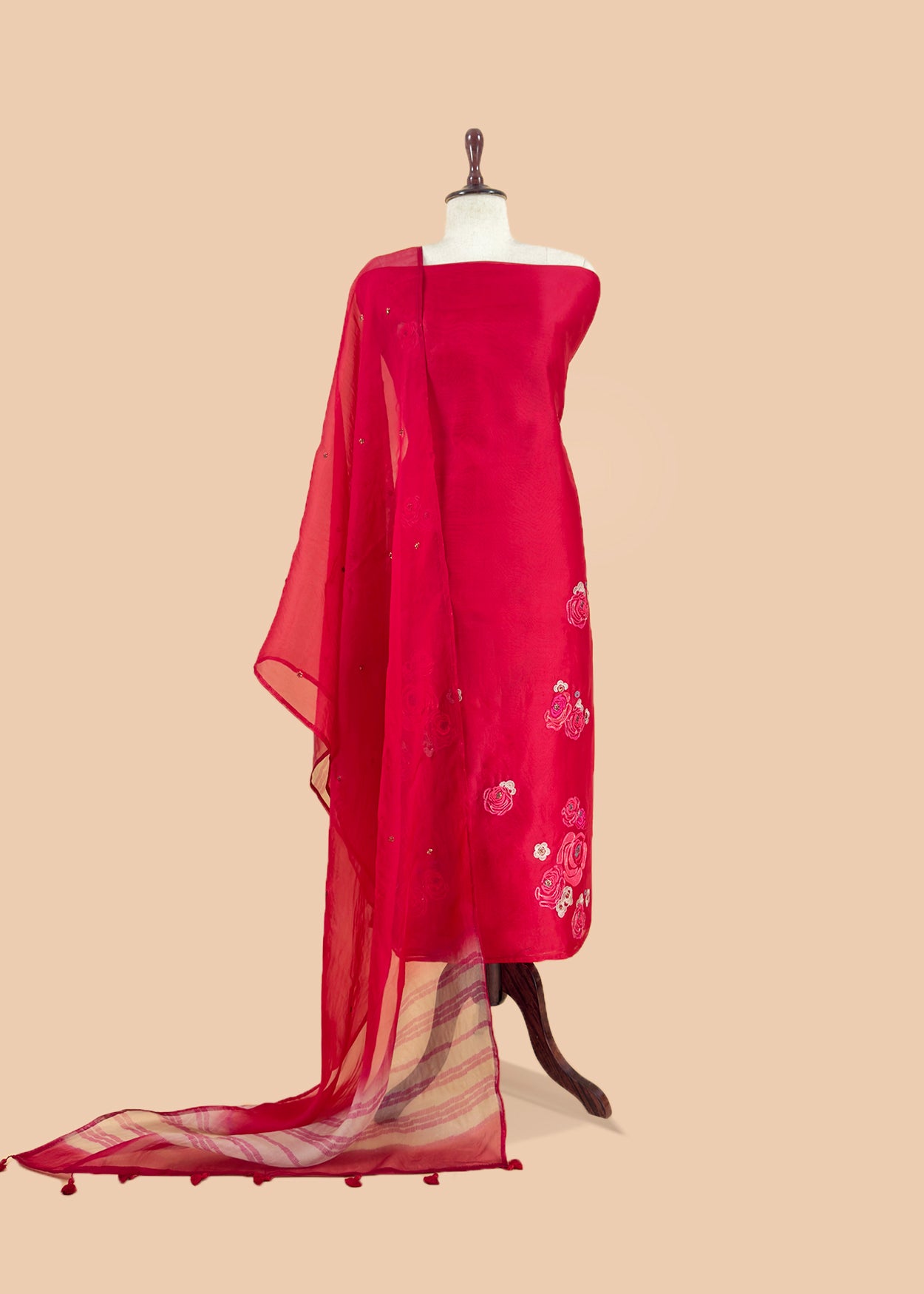 Organza suit for bridal trousseau at the best price

